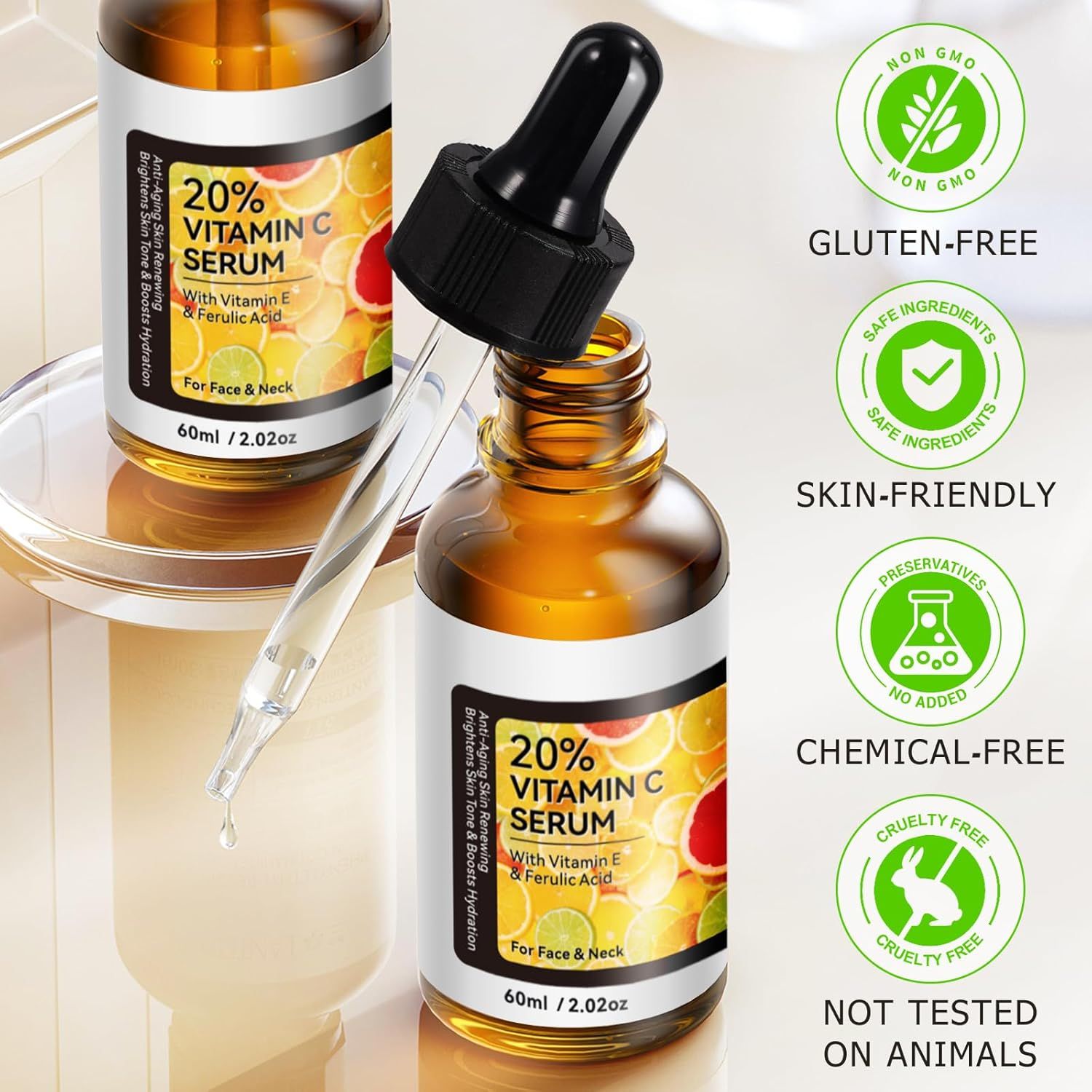 Abodiuss Vitamin C Serum Gesicht