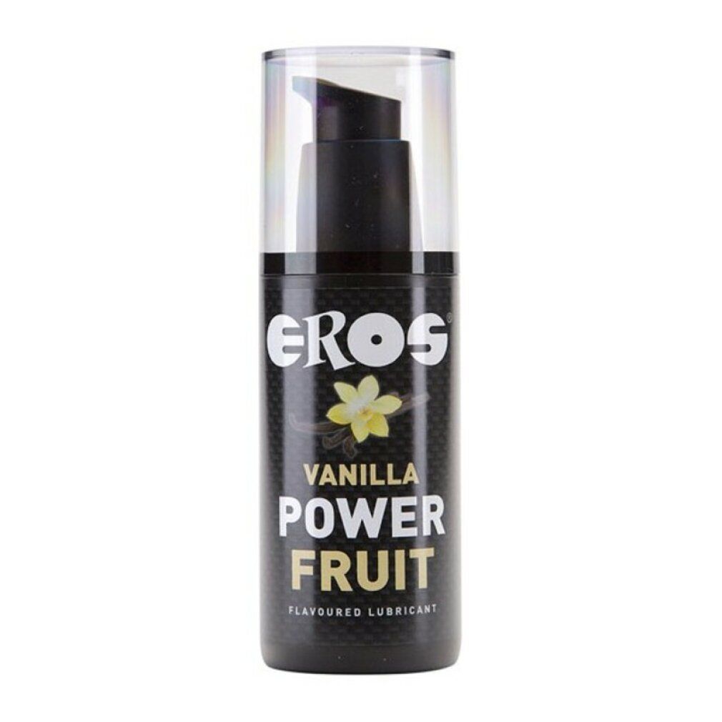 Eros Power Fruit Massagegel Vanille, 100ml Flasche mit Pumpspender.