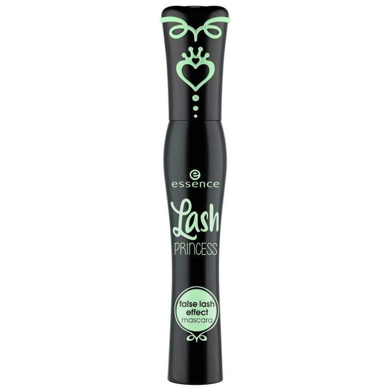 Essence Lash Princess Mascara in schwarzer Verpackung mit mintgrünen Akzenten und Prinzessinnen-Motiv.