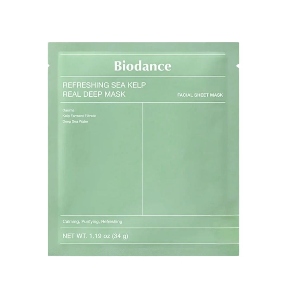 Biodance Refreshing Sea Kelp Real Deep Mask Gesichtsmaske, einzeln verpackt.
