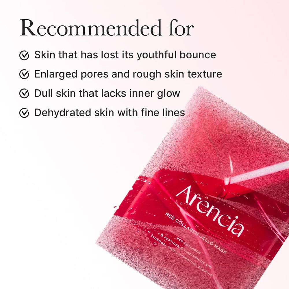 ARENCIA Rote Kollagen Gelee Hydrogel-Maske