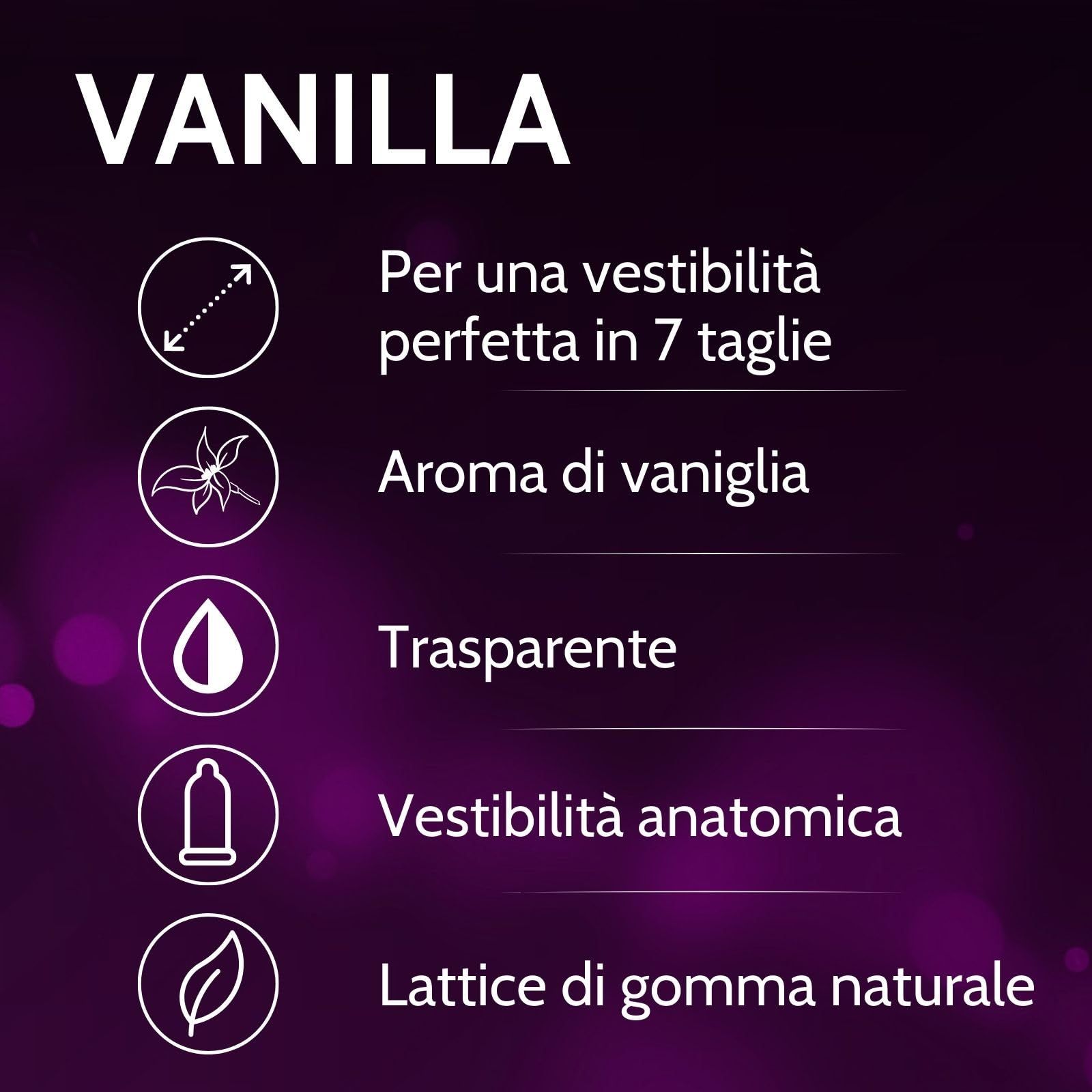 Vibratissimo Vanilla: anatomische Passform, Naturkautschuklatex, 7 Größen.