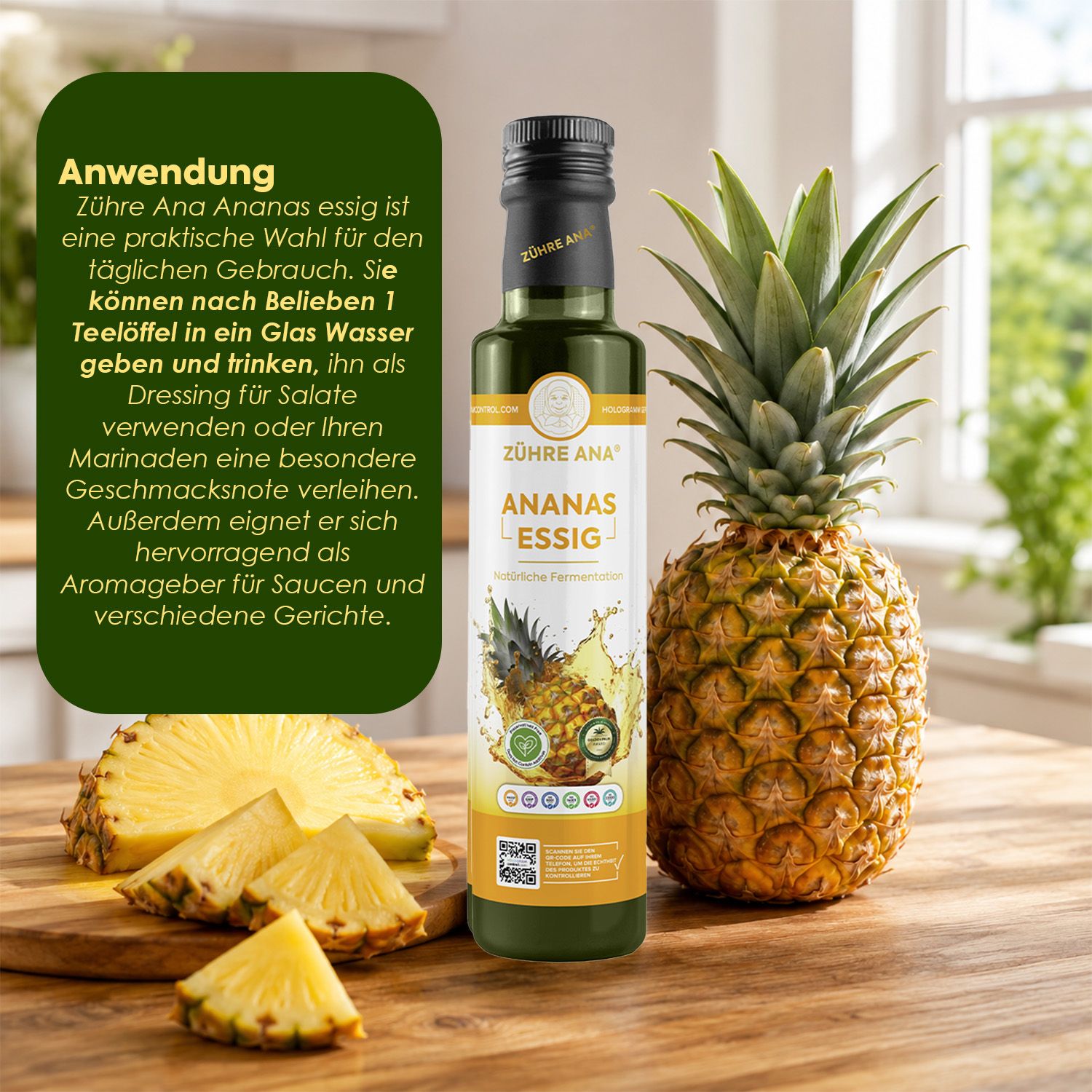 ZÜHRE ANA Ananas Essig