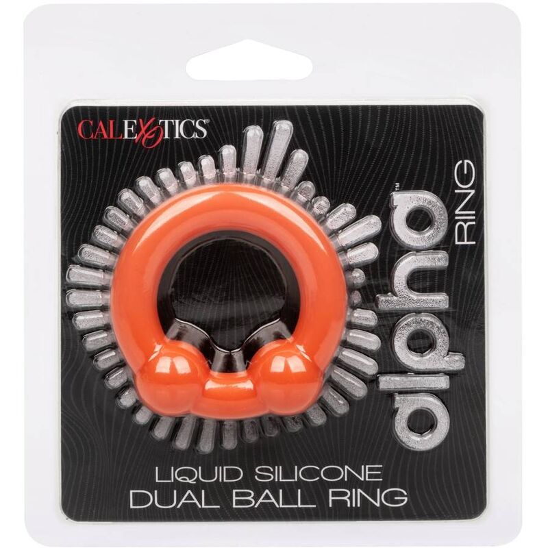 Calexotics - Alpha Double Ball Ring - elastischer Penisring