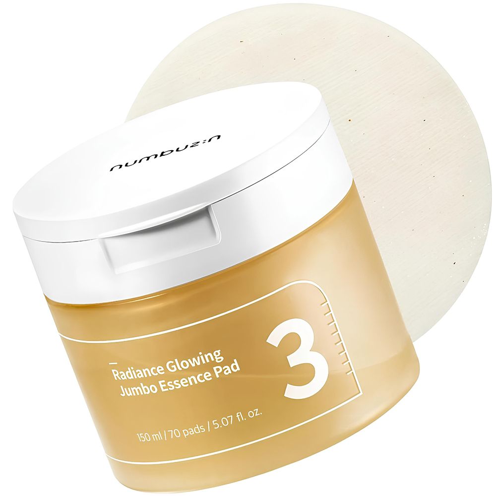 NUMBUZIN No.3 Radiance Glowing Jumbo Essence Pad Face Toner