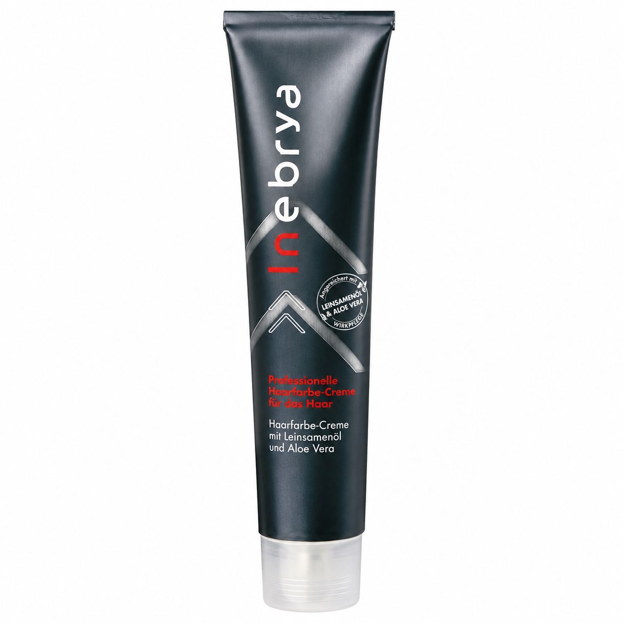 Inebrya Professionelle Haarfarbe-Creme mit Leinöl und Aloe Vera, 100ml Tube.