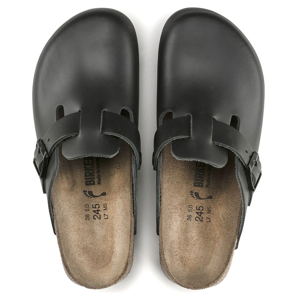 Birkenstock Boston SL Pantolette schwarz normale Weite Gr. 35