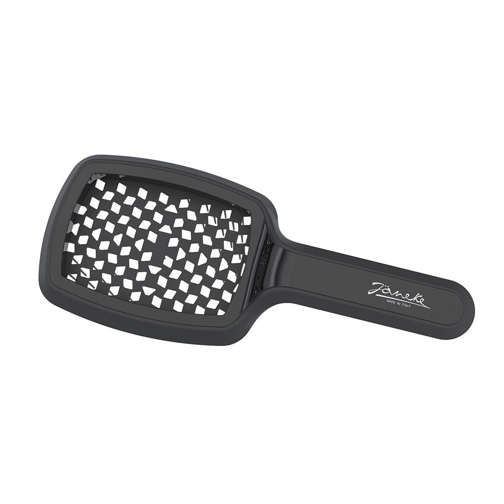 Janeke Curvy Brush M Belüftet Schwarz
