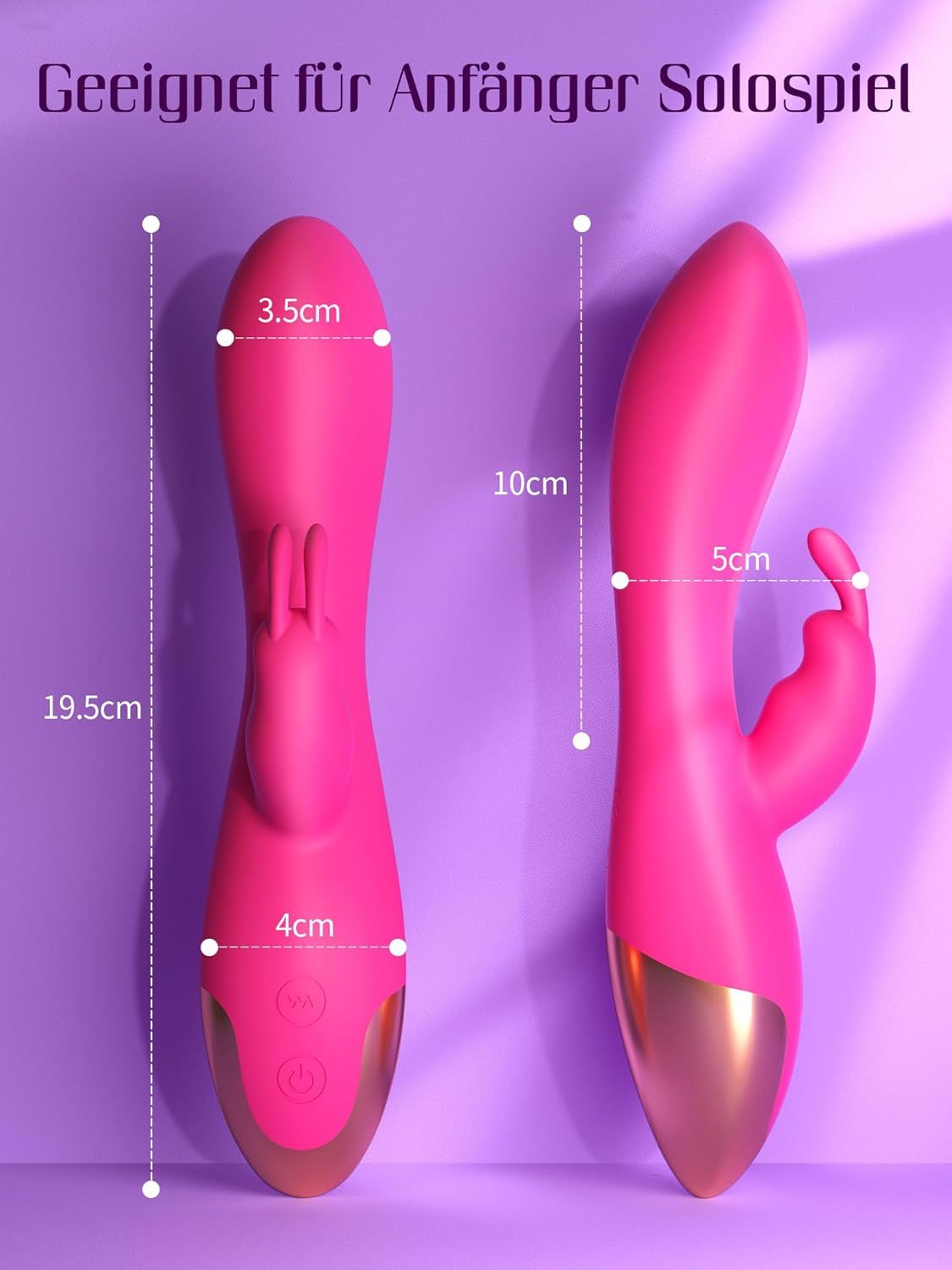 HIVEFUN Diloschwanz G Punkt Vibrator rosarot