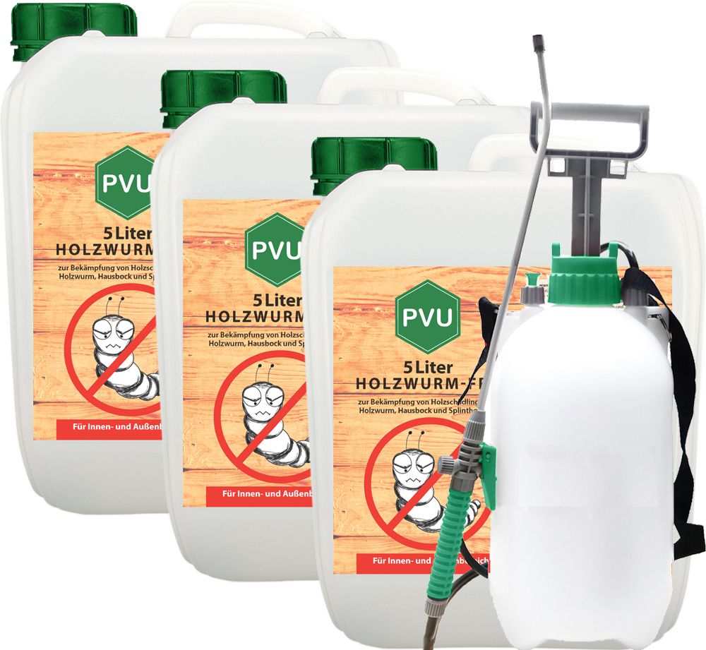 PVU Holzwurmspray zur Bekämpfung von Holwürmern und Holz Schädlingen