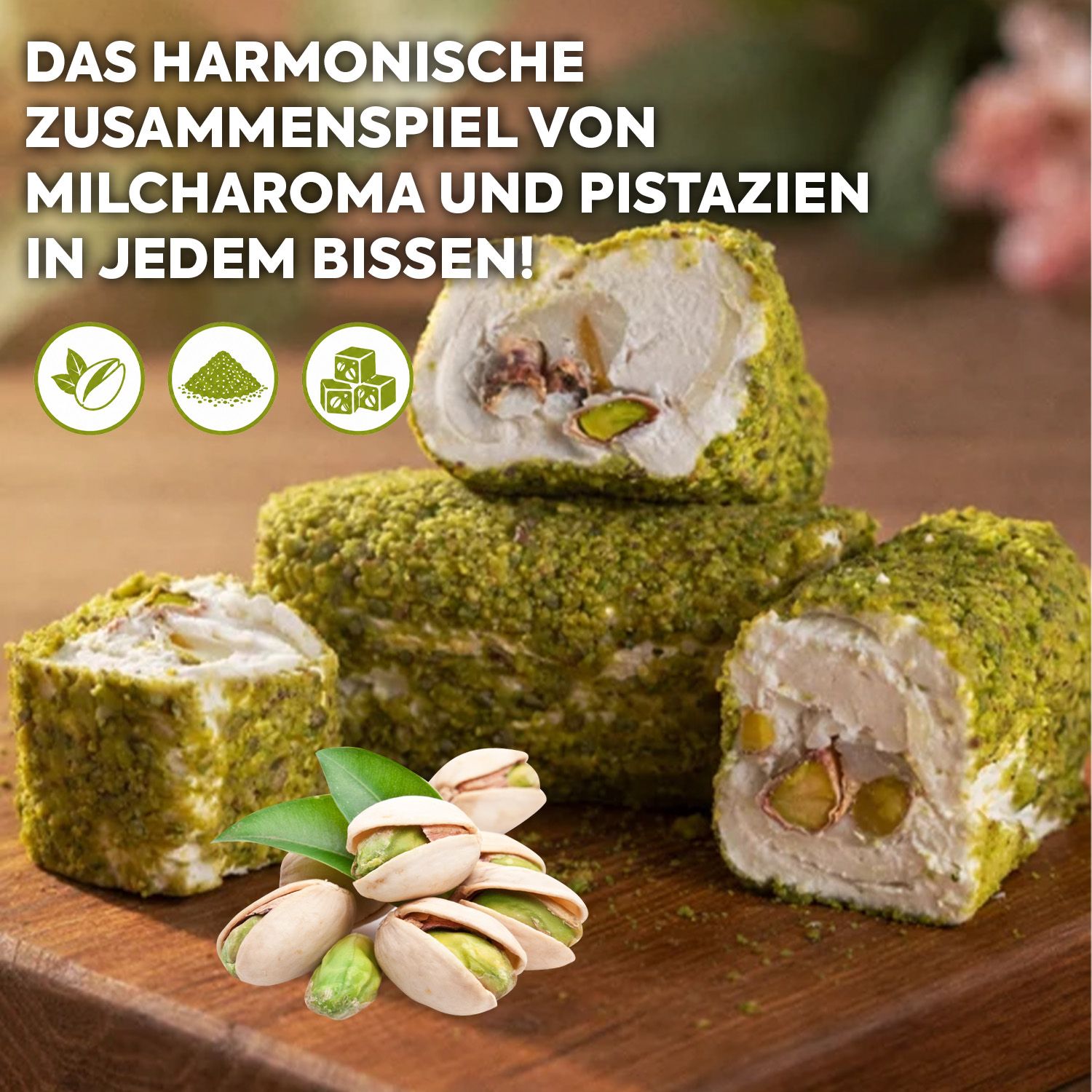 WeNatur Pistazien und Pistazienummantelung Sultan Lokum