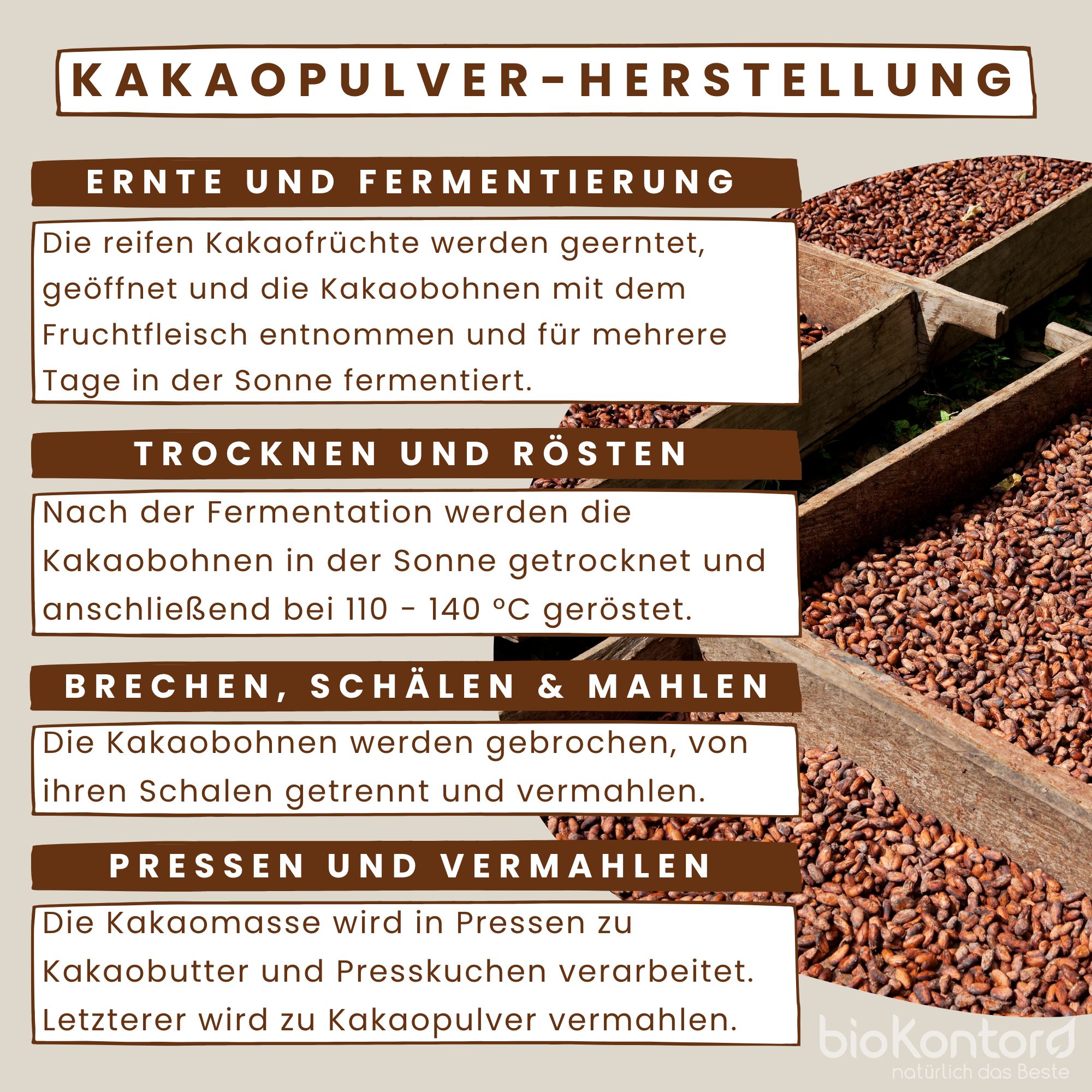 bioKontor Kakaopulver teilentölt - nicht alkalisiert