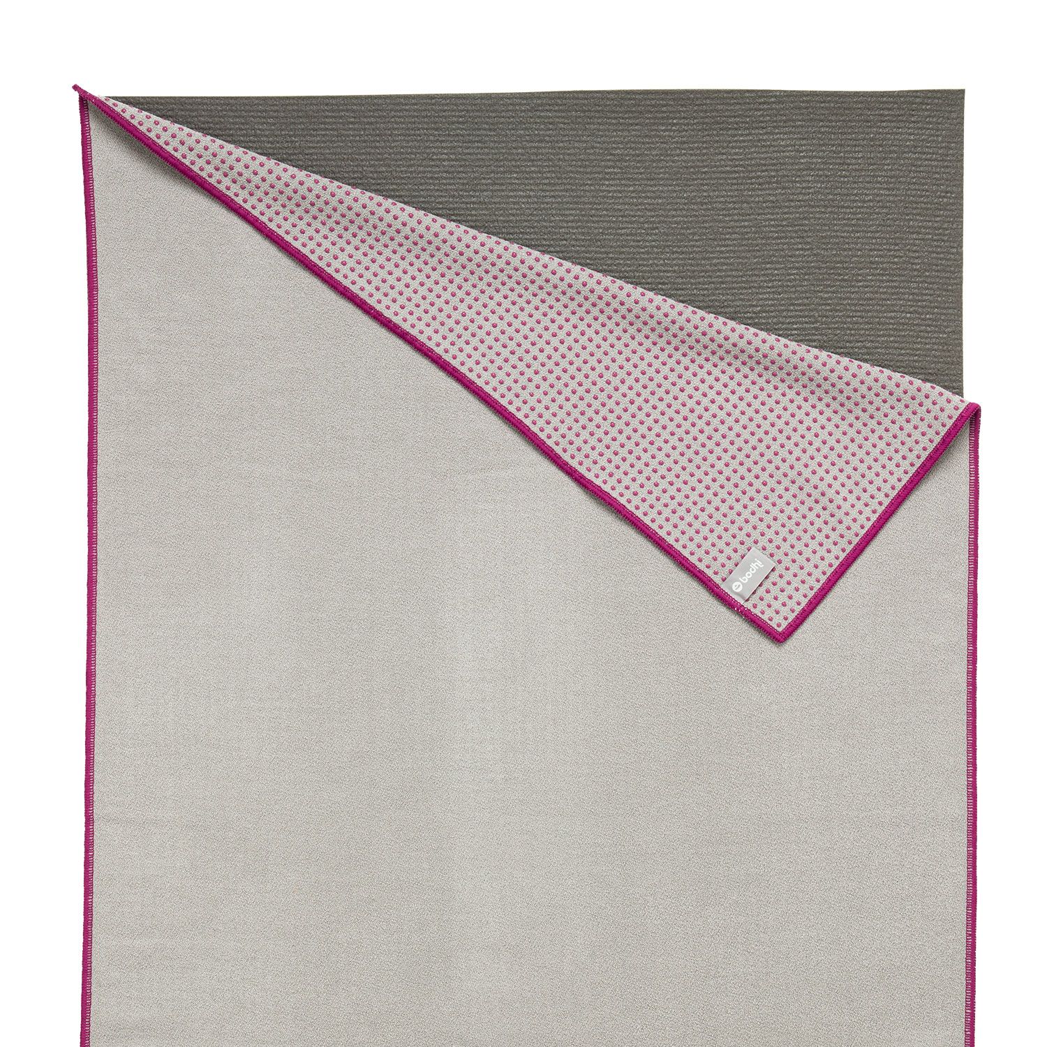 bodhi GRIP² Yoga Towel grau/aubergine