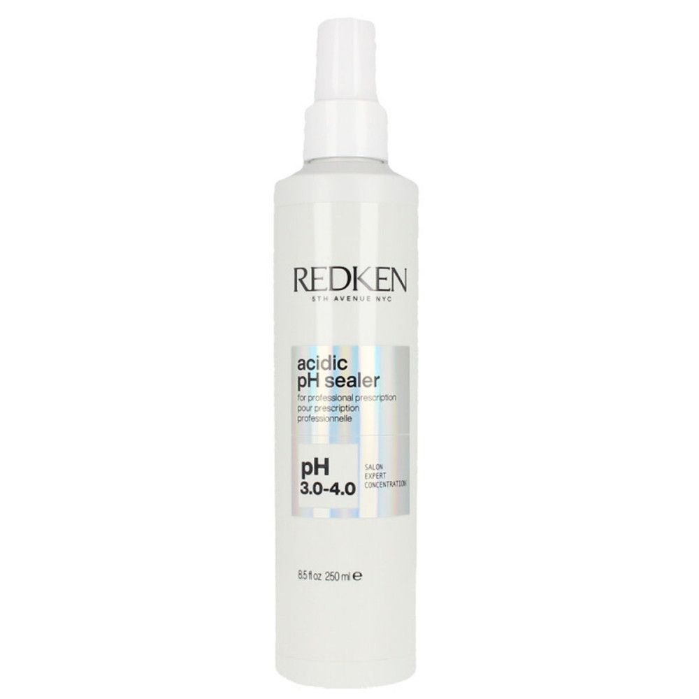 Weißes Sprayflasche mit Aufschrift REDKEN, acidic pH sealer, pH 3.0-4.0. Mit Sprühkopf. 250ml.