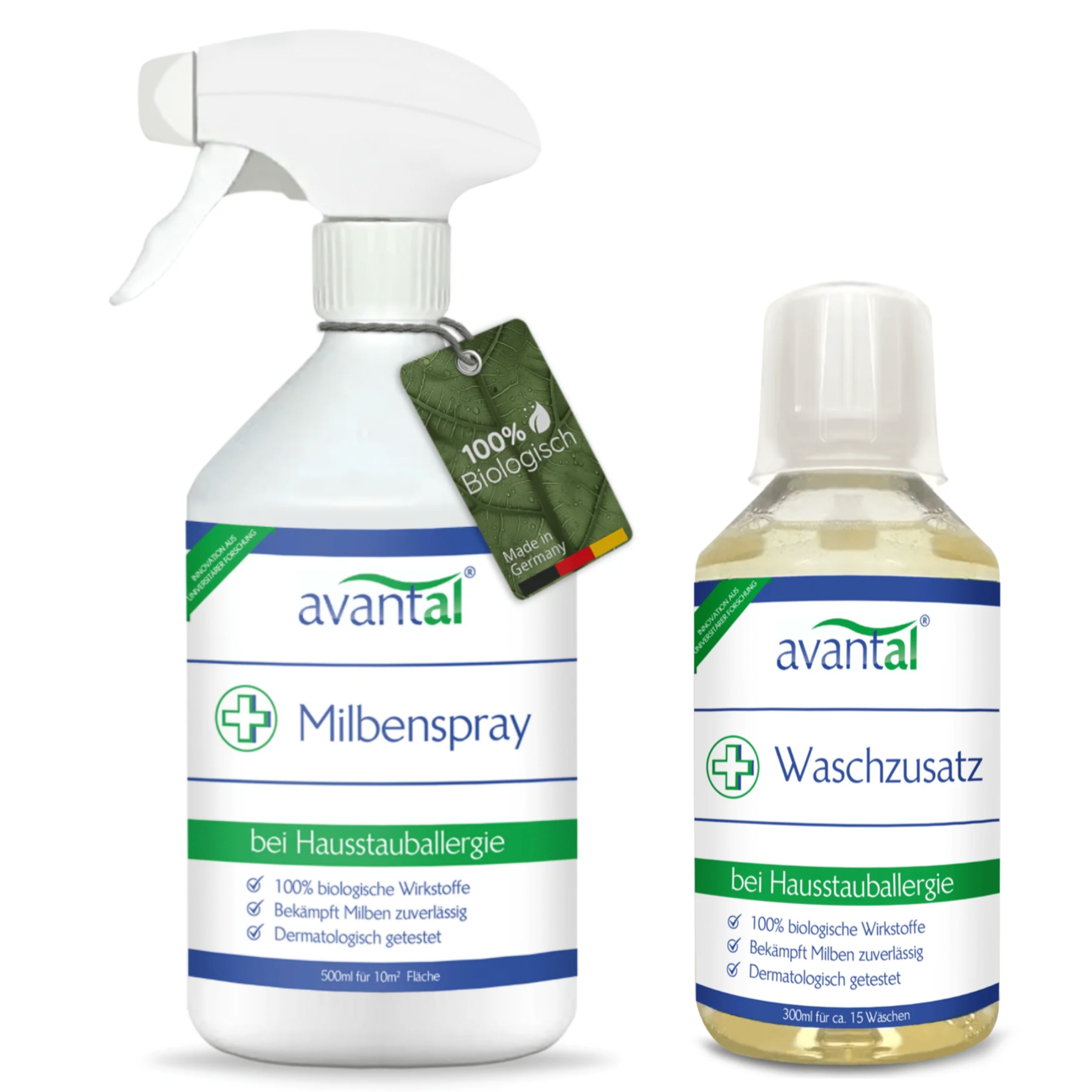 avantal® Anti-Milben-Set Milbenspray und Waschmittel gegen Milben