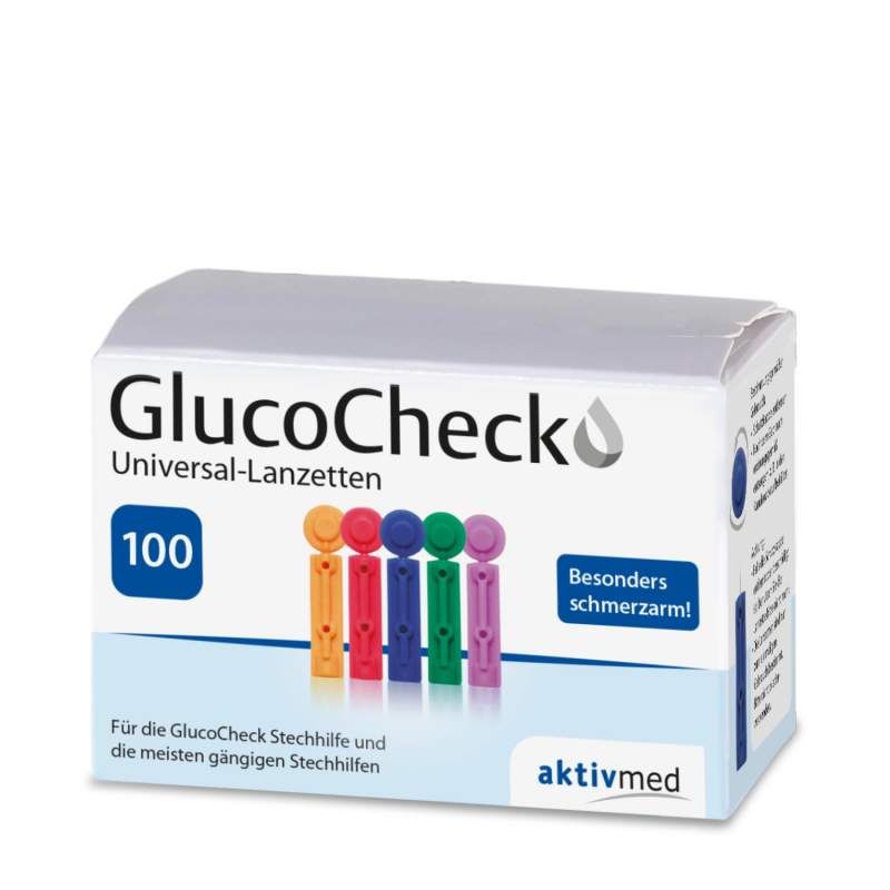 GlucoCheck Stechhilfe + 100 Universal-Lanzetten