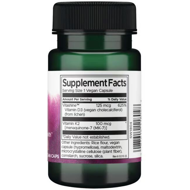 Rückansicht einer grünen Flasche mit schwarzem Deckel. Etikett mit Nährwertangaben und Inhaltsstoffen.