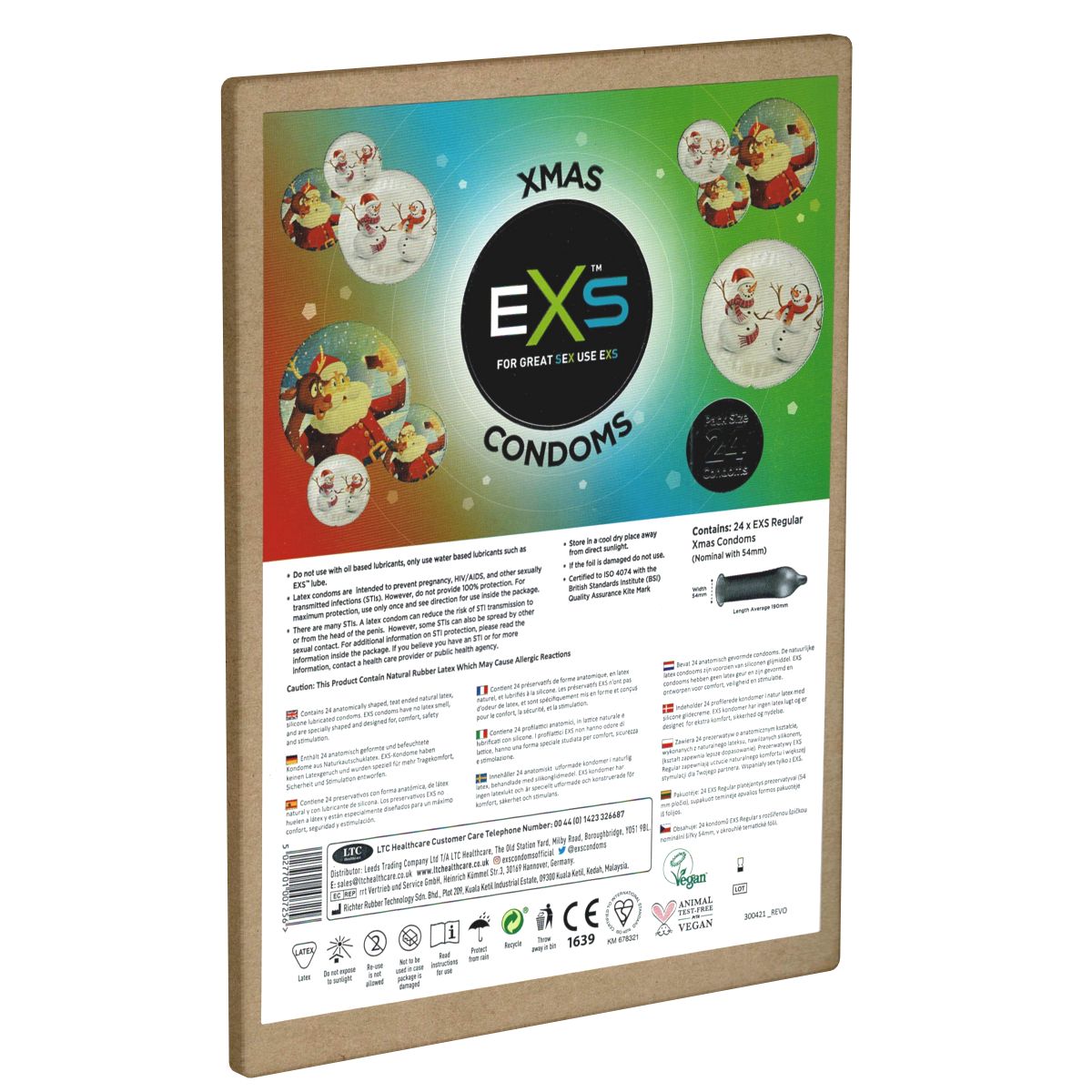 EXS *Xmas* Winterkondome mit Weihnachtsmotiv (Rundfolien)