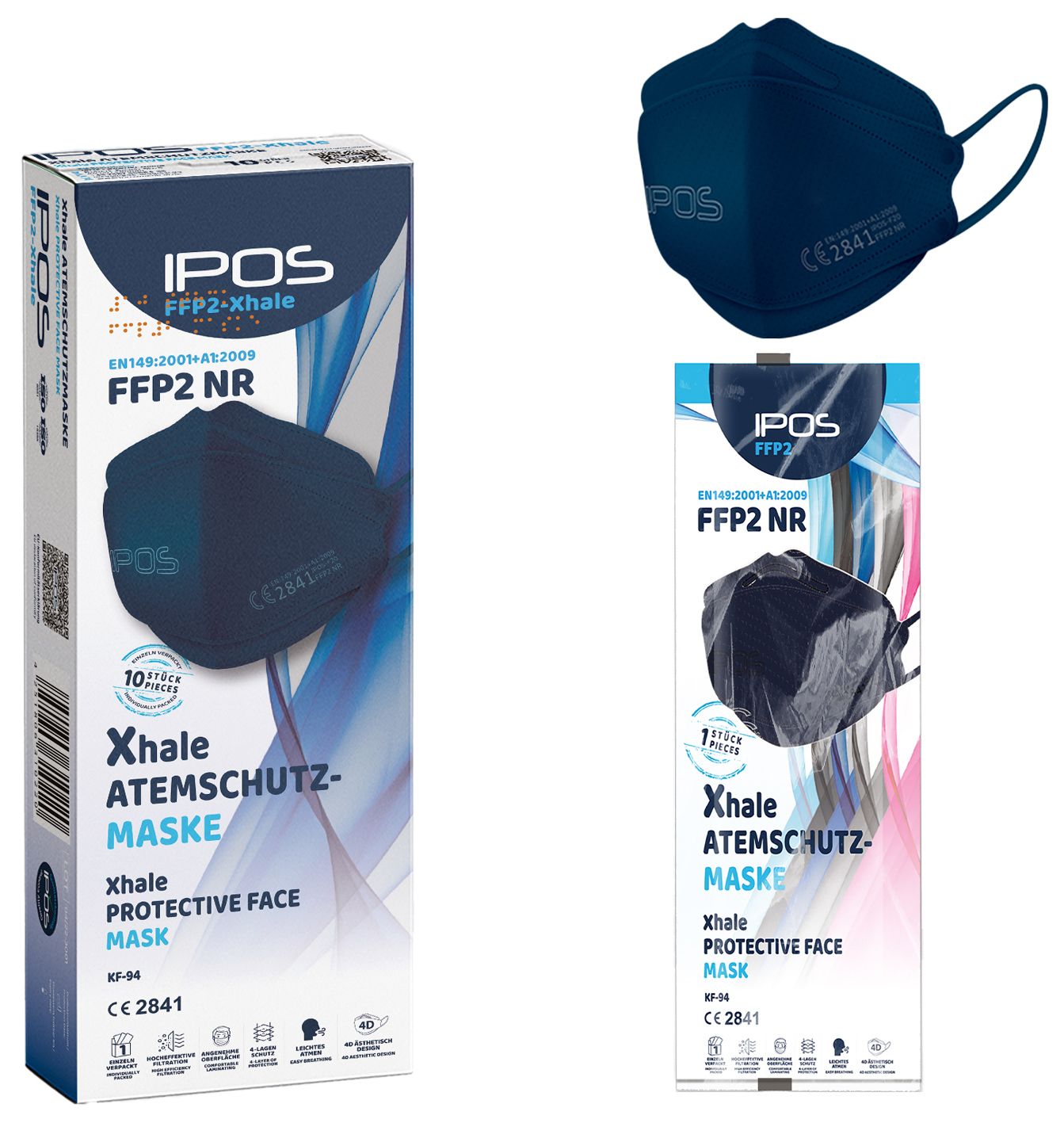 IPOS-FFP2 Xhale Masken einzelverpackt