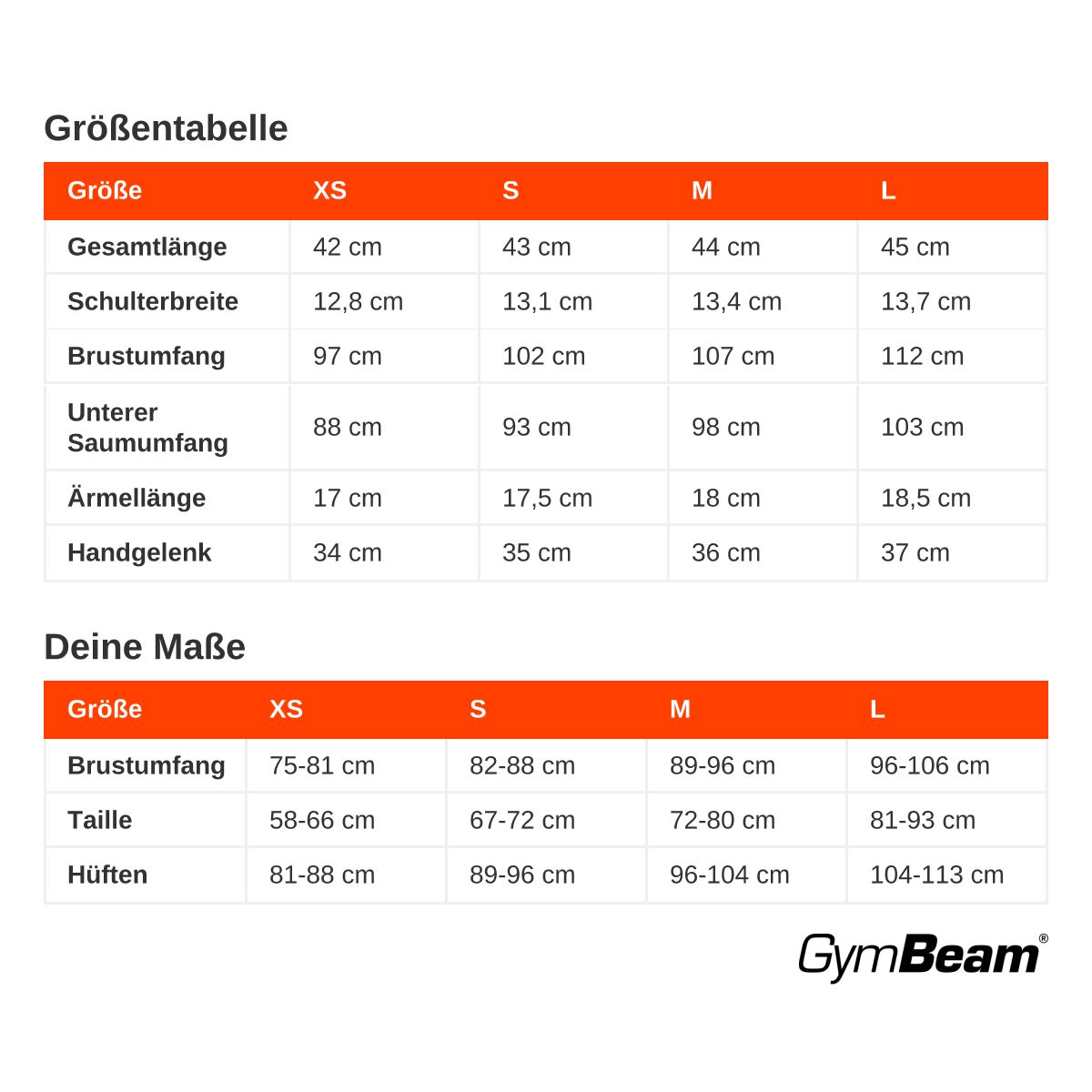 Größentabelle für ein hellgrünes, kurz geschnittenes Damen-T-Shirt.