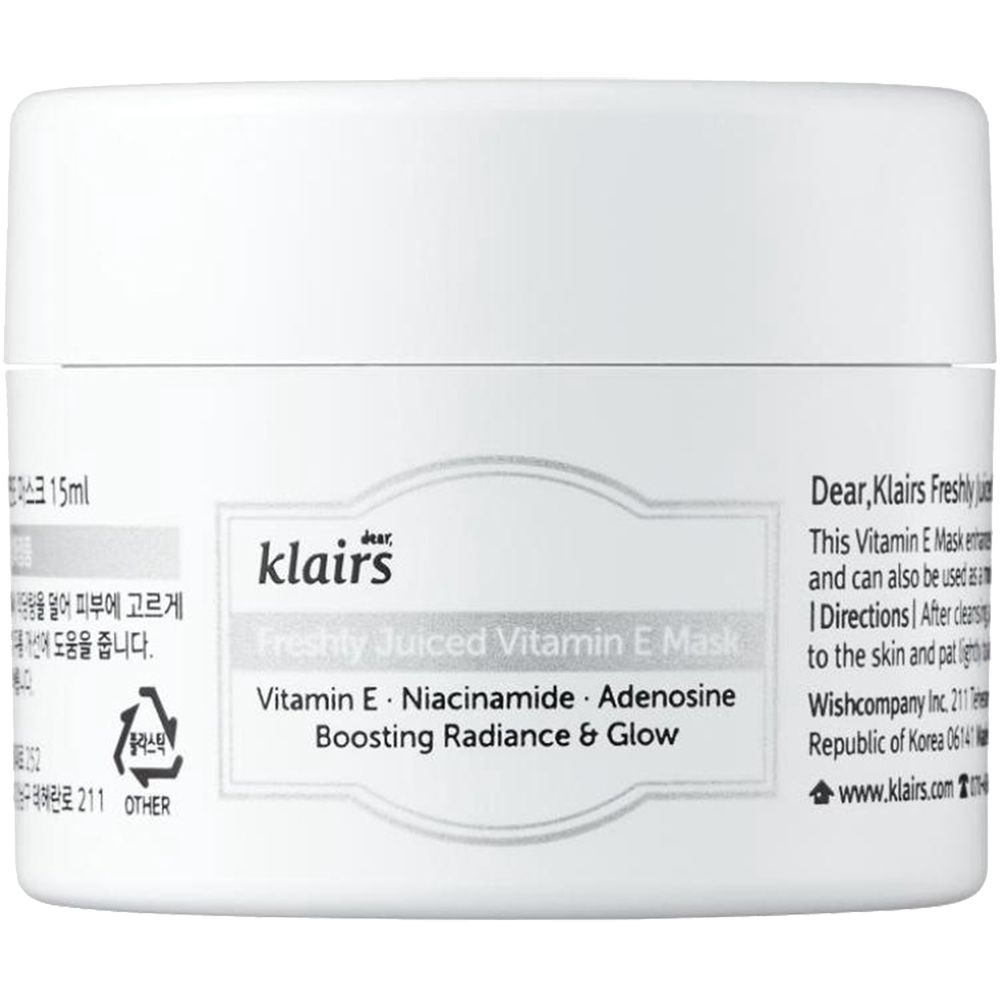 Dear Klairs Freshly Juiced Vitamin Vitamin E Cream Face mask