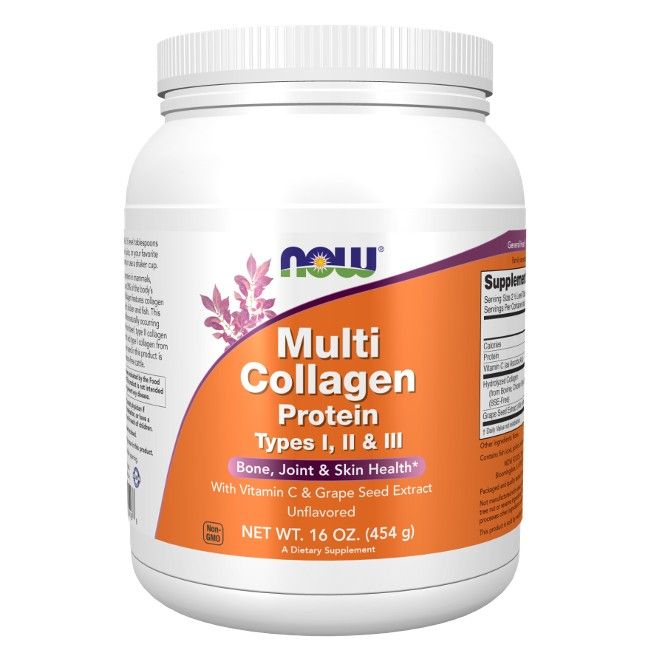 Now Foods Multi Collagen Protein Typ I, II & III 454 g Pulver