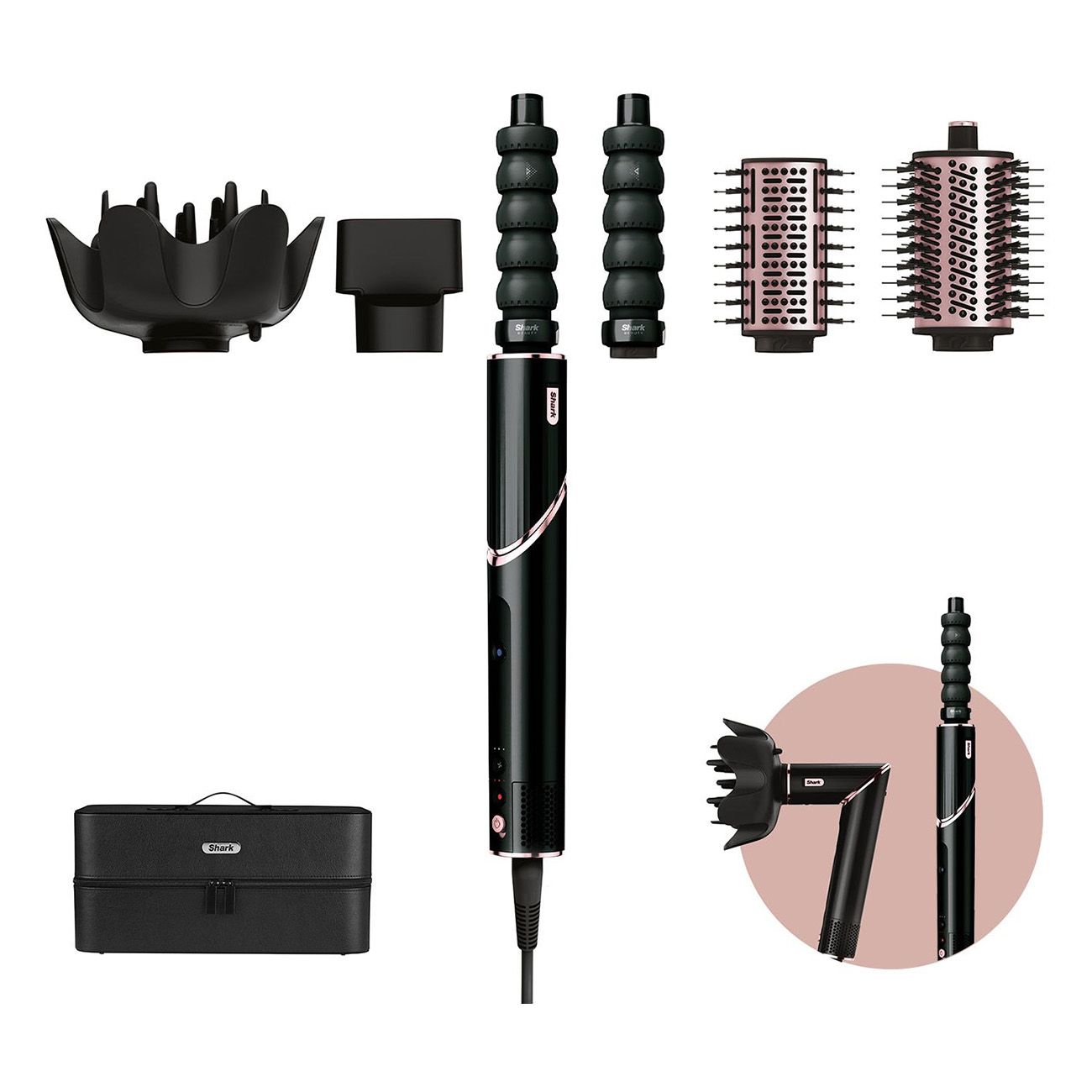 Shark Shark FlexStyle 5-in-1 Styling- und Trocknungssystem - Schwarz HD446EU Haartrockner
