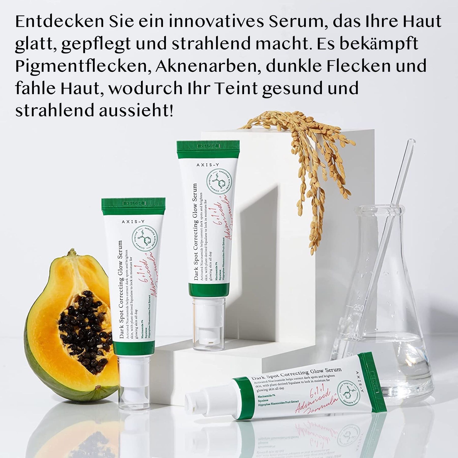 AXIS-Y Anti-Falten-Serum Dark Spot Correcting Glow Serum 5 % Niacinamide Hyperpigmentierung