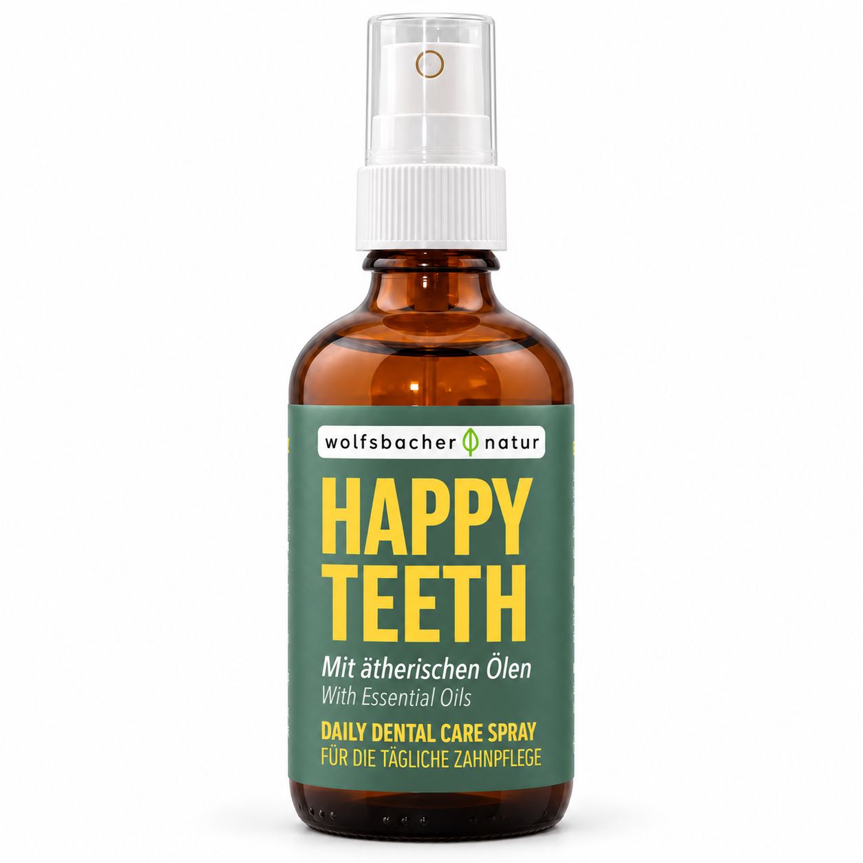 Wolfsbacher Natur Happy Teeth Daily Dental Care Spray mit ätherischen Ölen.