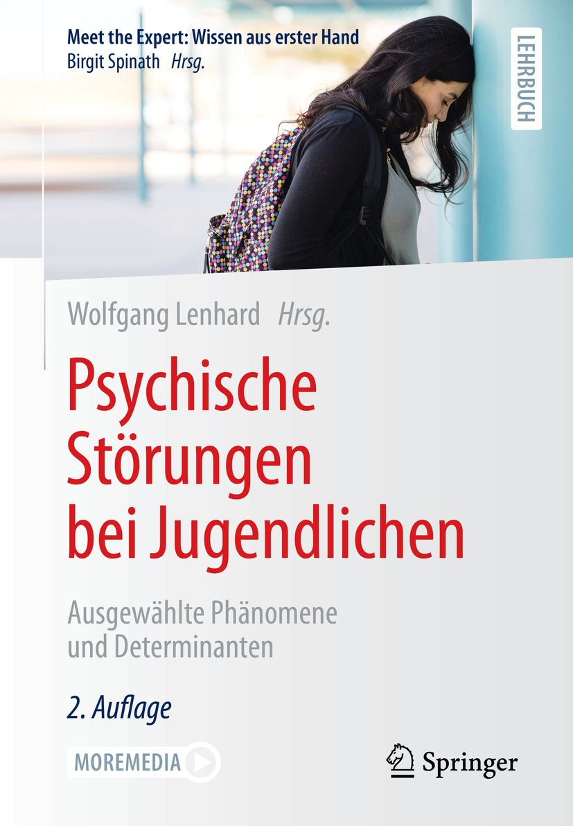Buchcover: Psychische Störungen bei Jugendlichen. Titel in Rot. Verlag Springer. Frau lehnt an Wand.