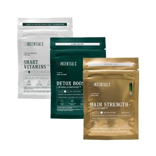 Insentials - Routine Hair Strength+ - Unterstützung für kräftiges Haar, Haarvitalität und natürliche