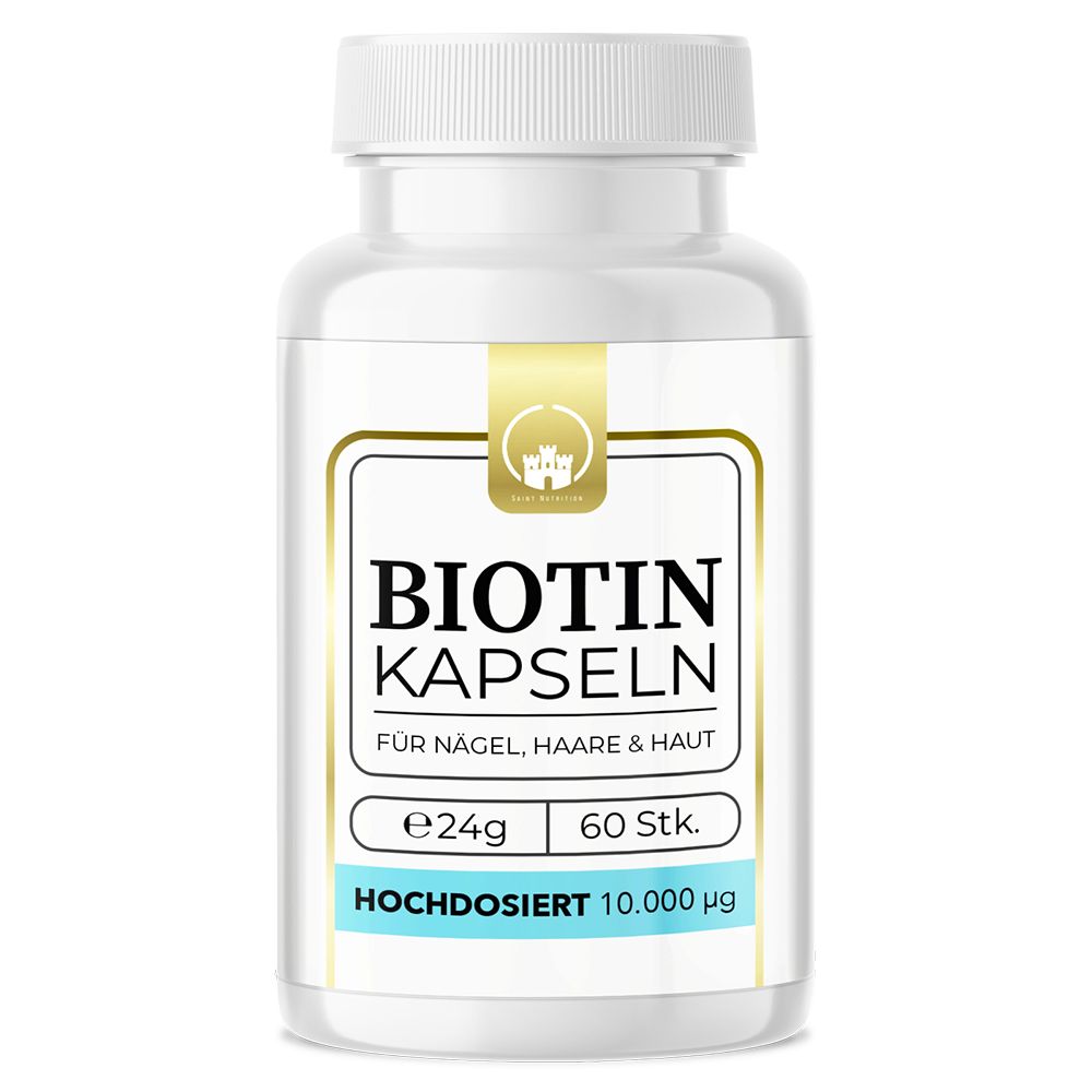 Saint Nutrition® | Biotin Kapseln | für Haare, Haut & Nägel