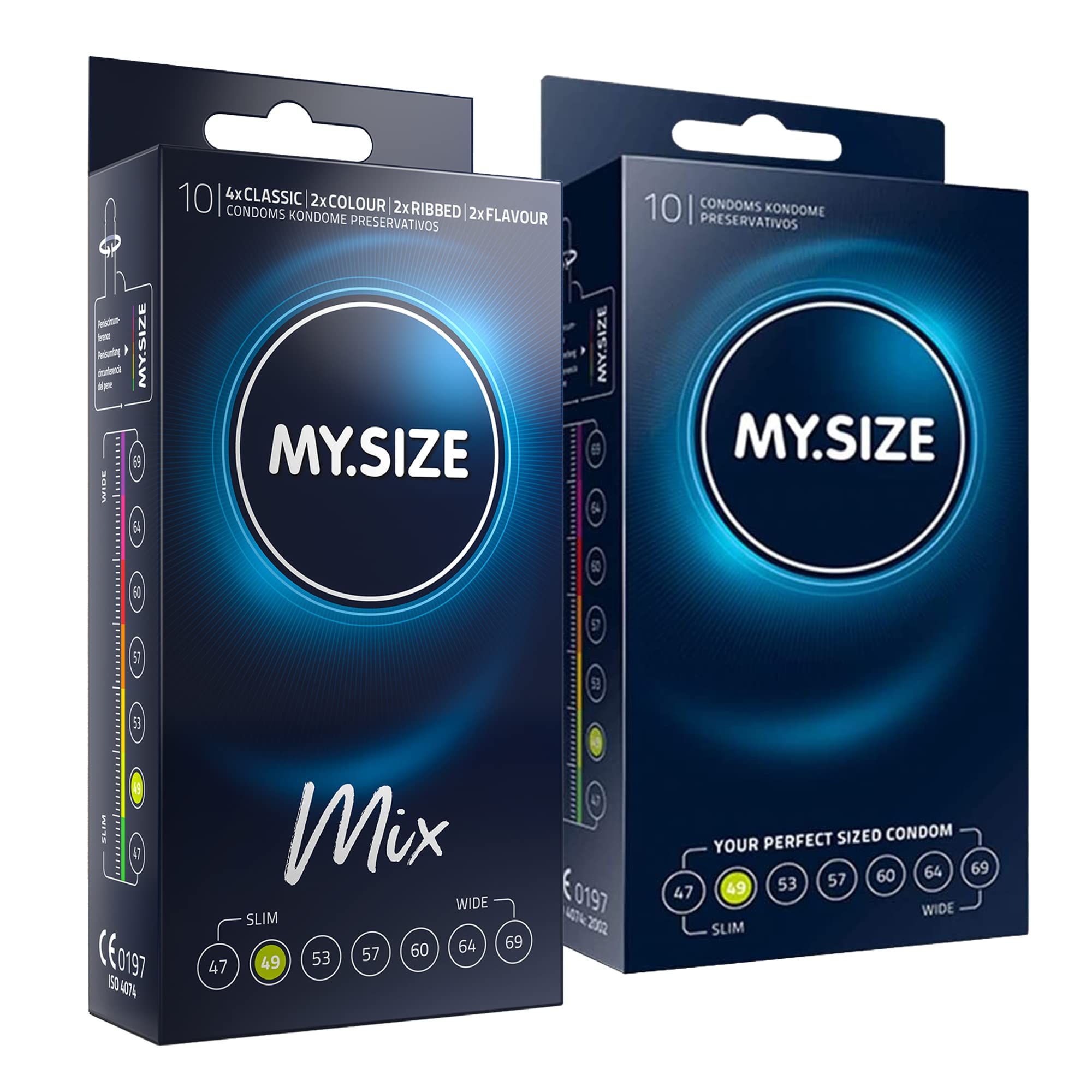 MY.SIZE Mix Kondom Set Größe 2 49mm
