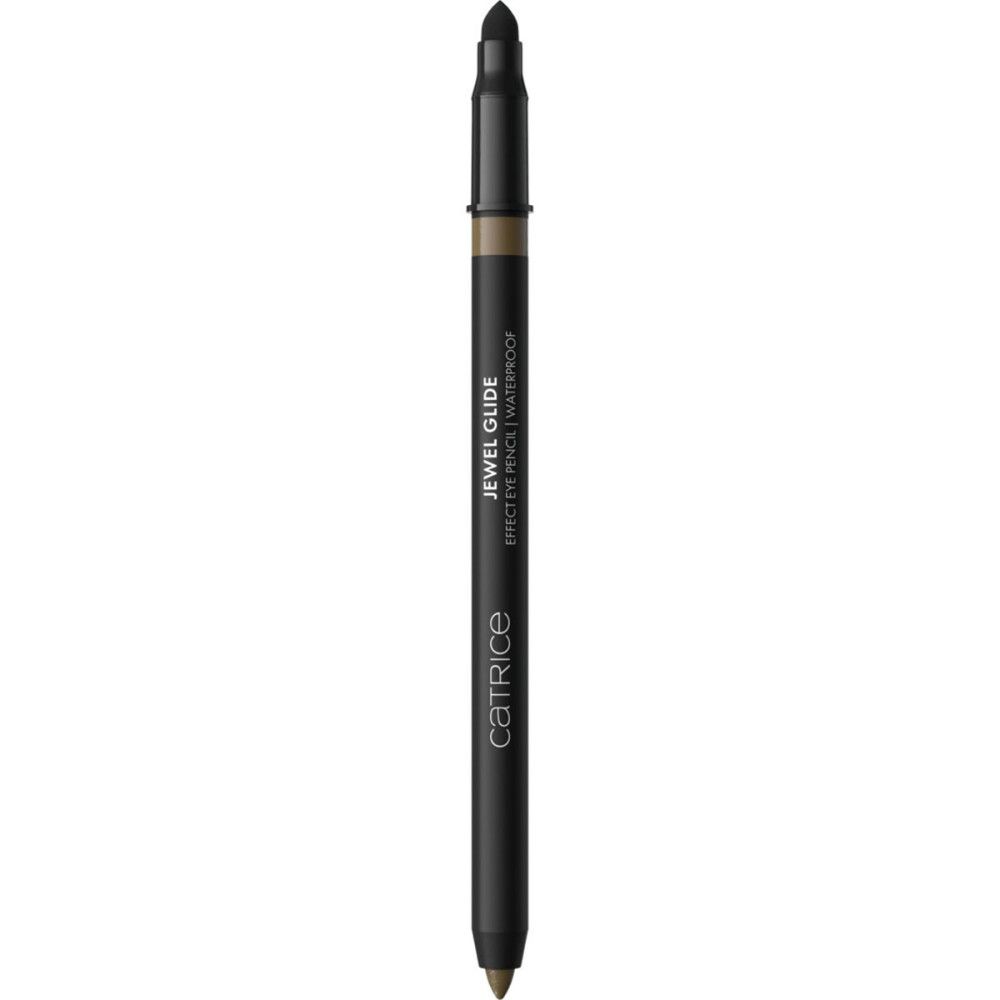 Augenstift mit Kappe. Marke Catrice, Jewel Glide. Text: EFFECT EYE PENCIL | WATERPROOF.