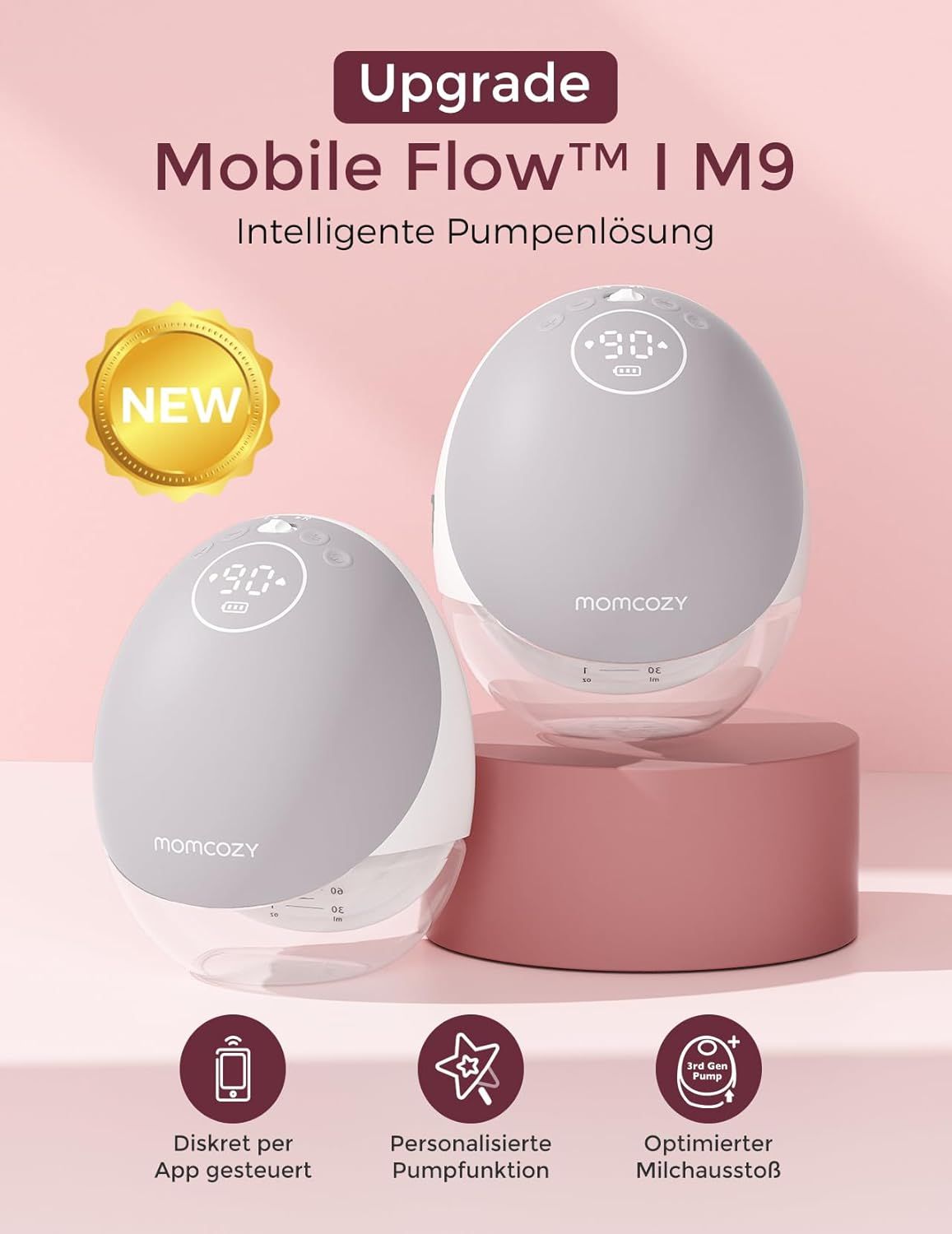 Momcozy Freihändige Milchpumpe Mobile Flow