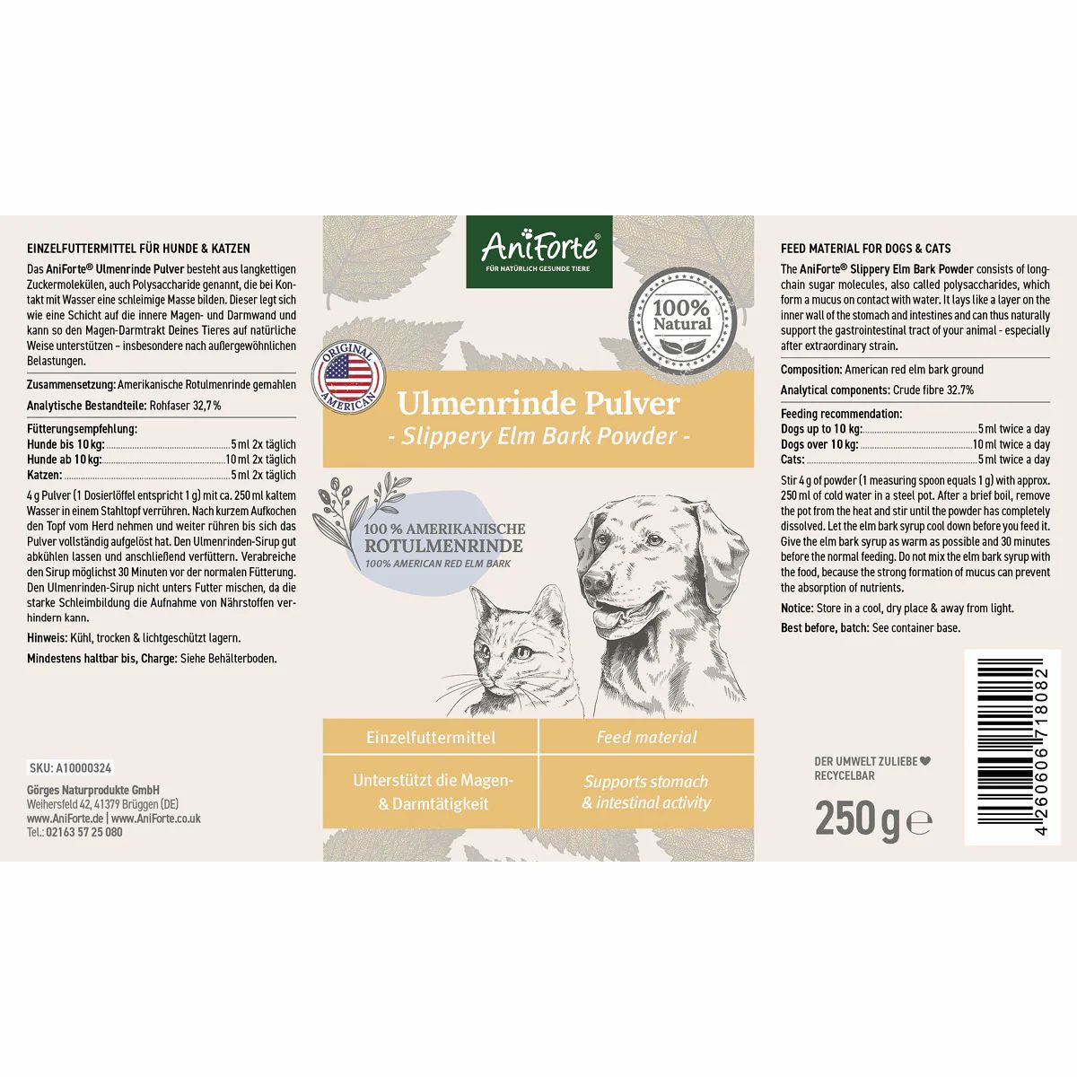 Ulmenrinde Pulver - AniForte®