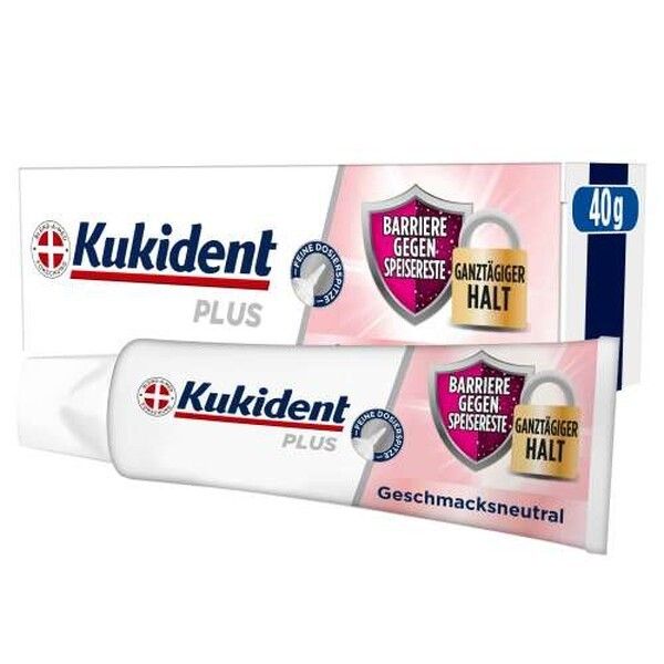 Kukident Plus Barriere Gegen Speisereste Haftcreme, Geschmacksneutral
