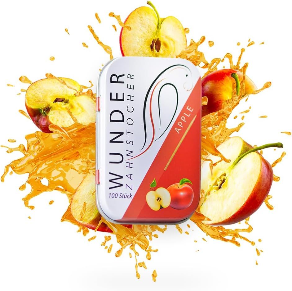 WUNDER Apfel | 100er Zahnstocher mit Geschmack