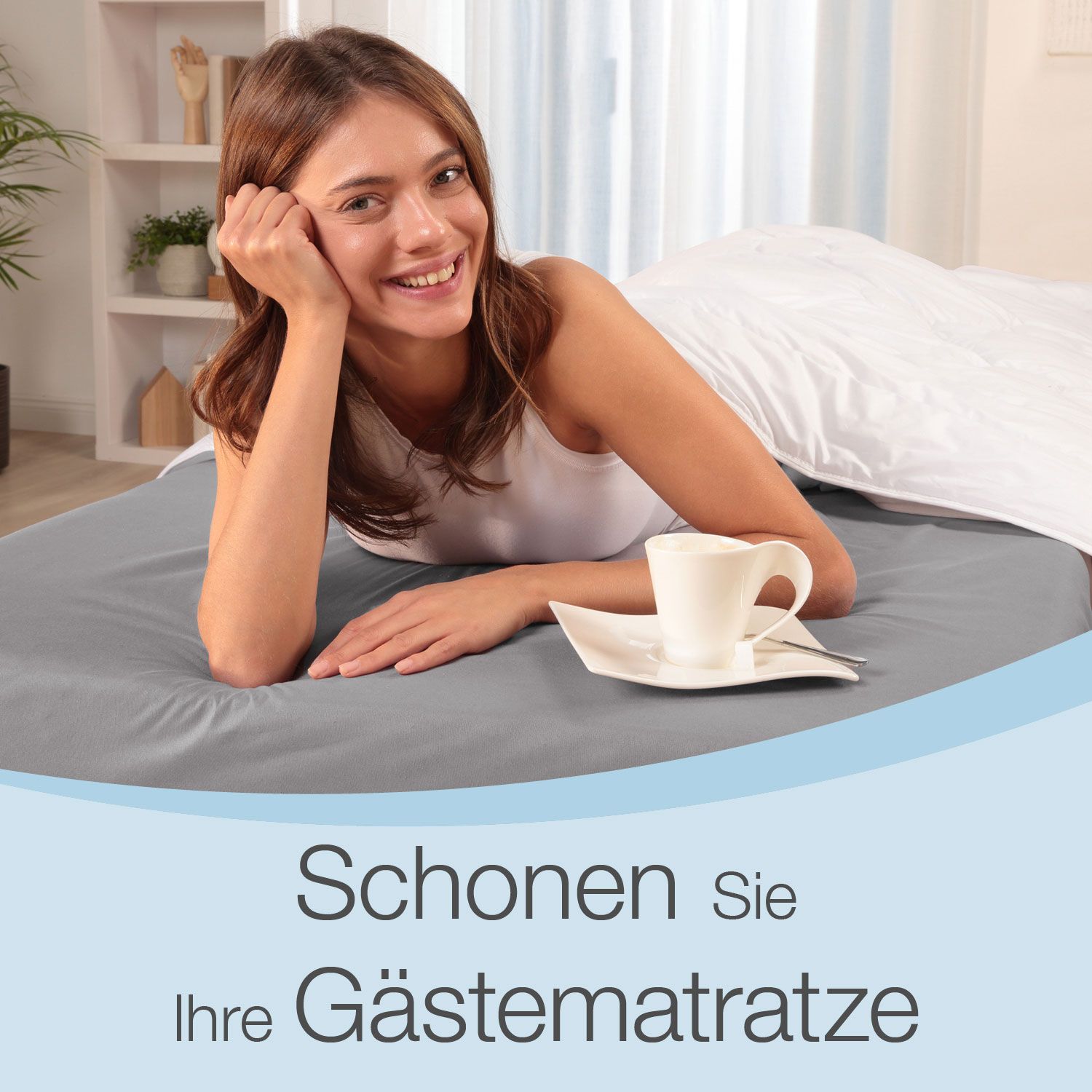 ELONEO Spannbettlaken 75x195x15cm Gummizug: rundum für rutschfesten Sitz und leichtes Beziehen