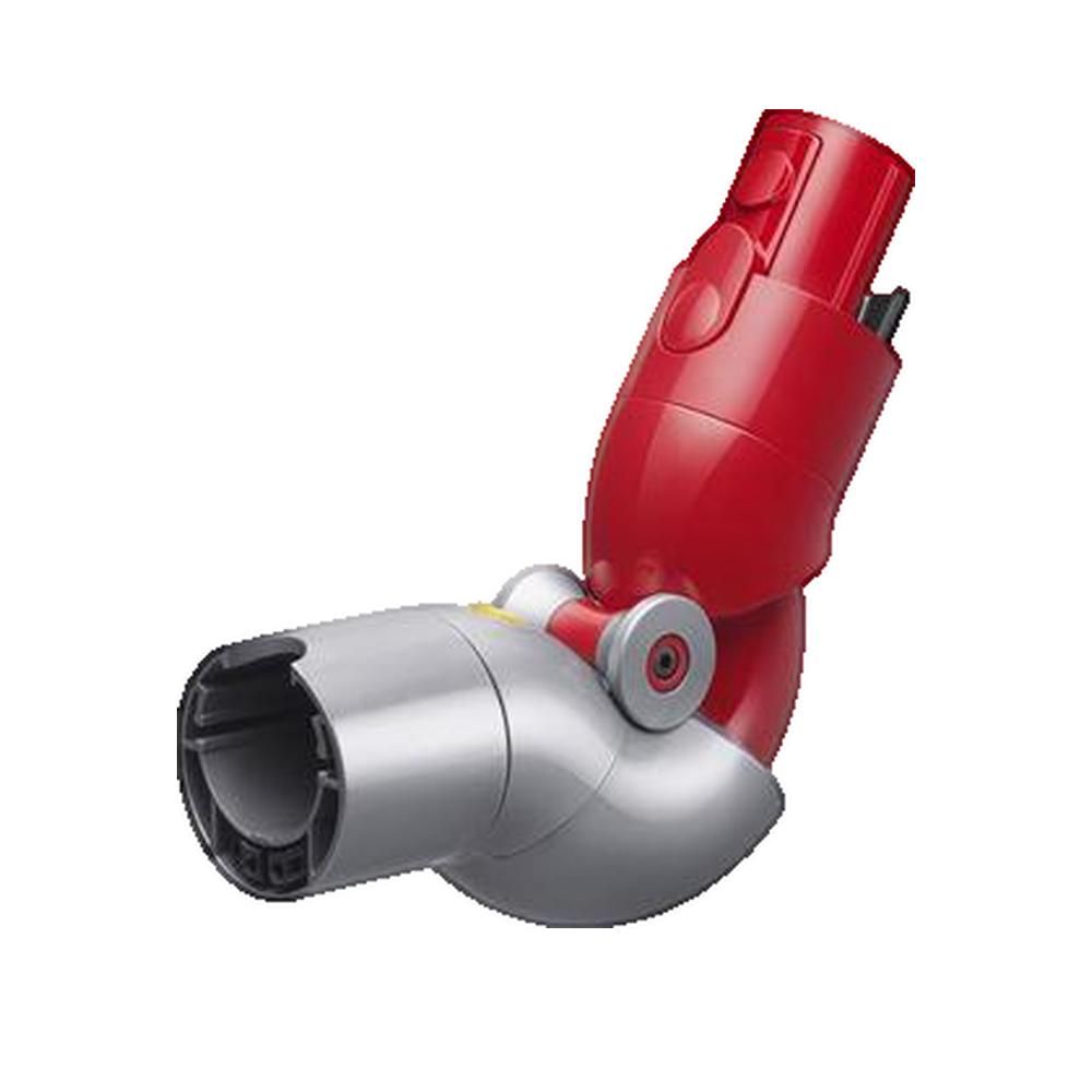 DYSON 71435-01 flexibler Staubsauger-Adapter bis 90° – kompatibel mit V7 bis V15, grau/rot