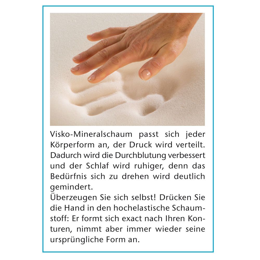 Bestschlaf Visko-Mineralschaum Klima-Wendeauflage »Plus Spezial« -  8 cm