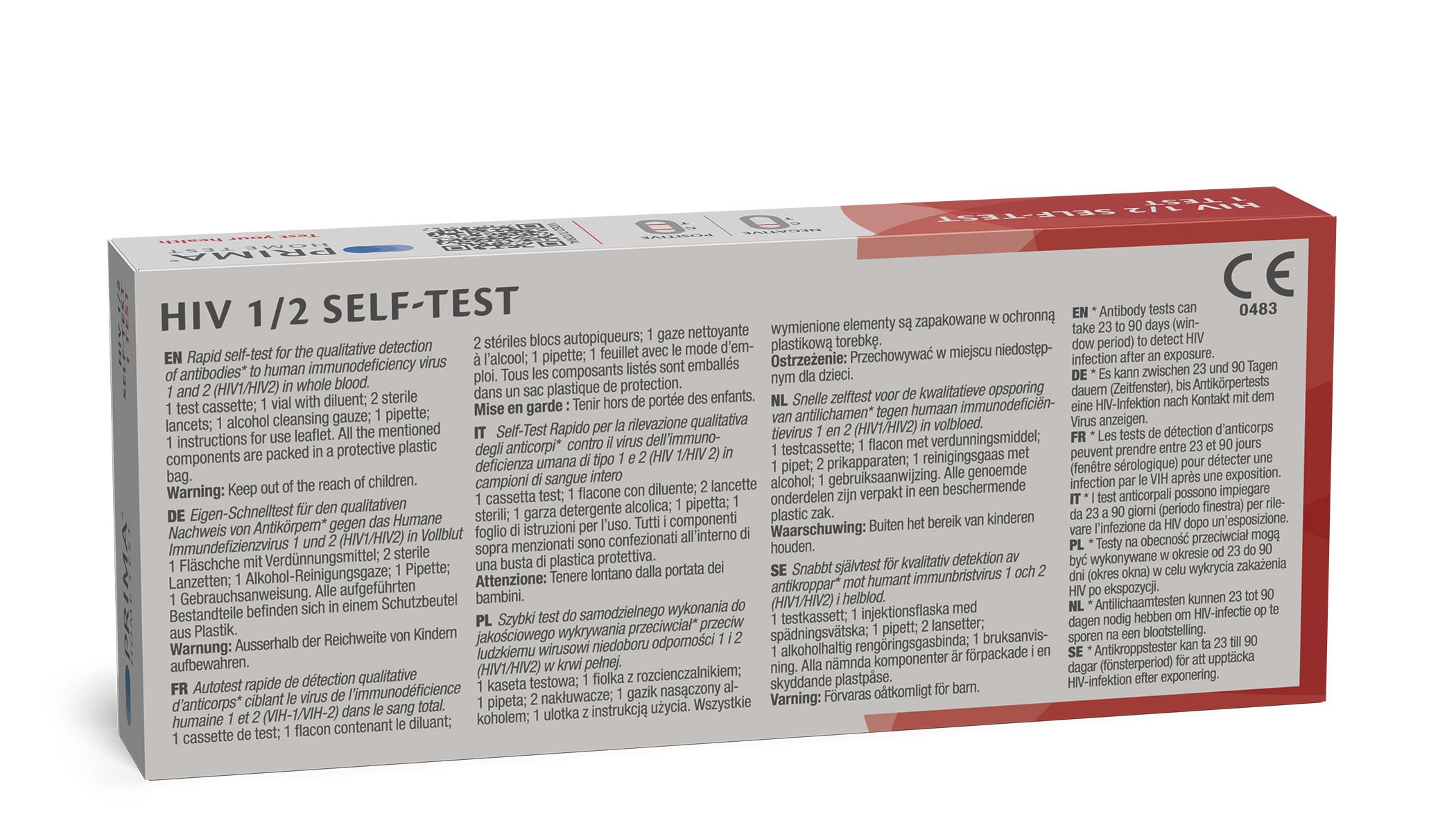 PRIMA LAB HIV 1/2 Self-Test