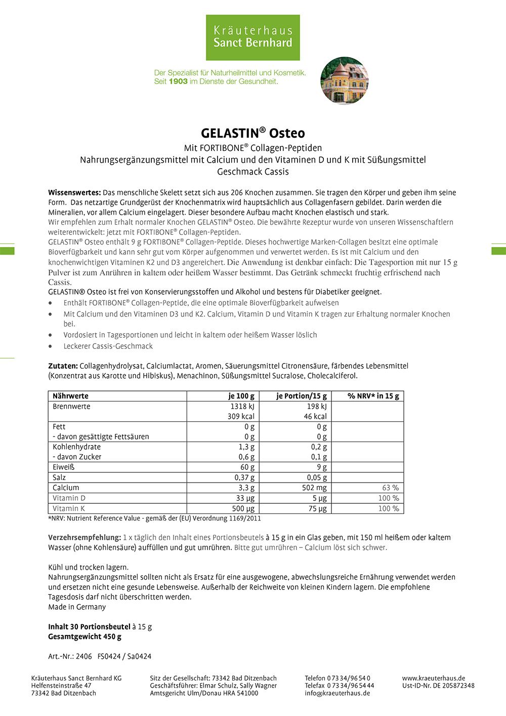 GELASTIN® Osteo