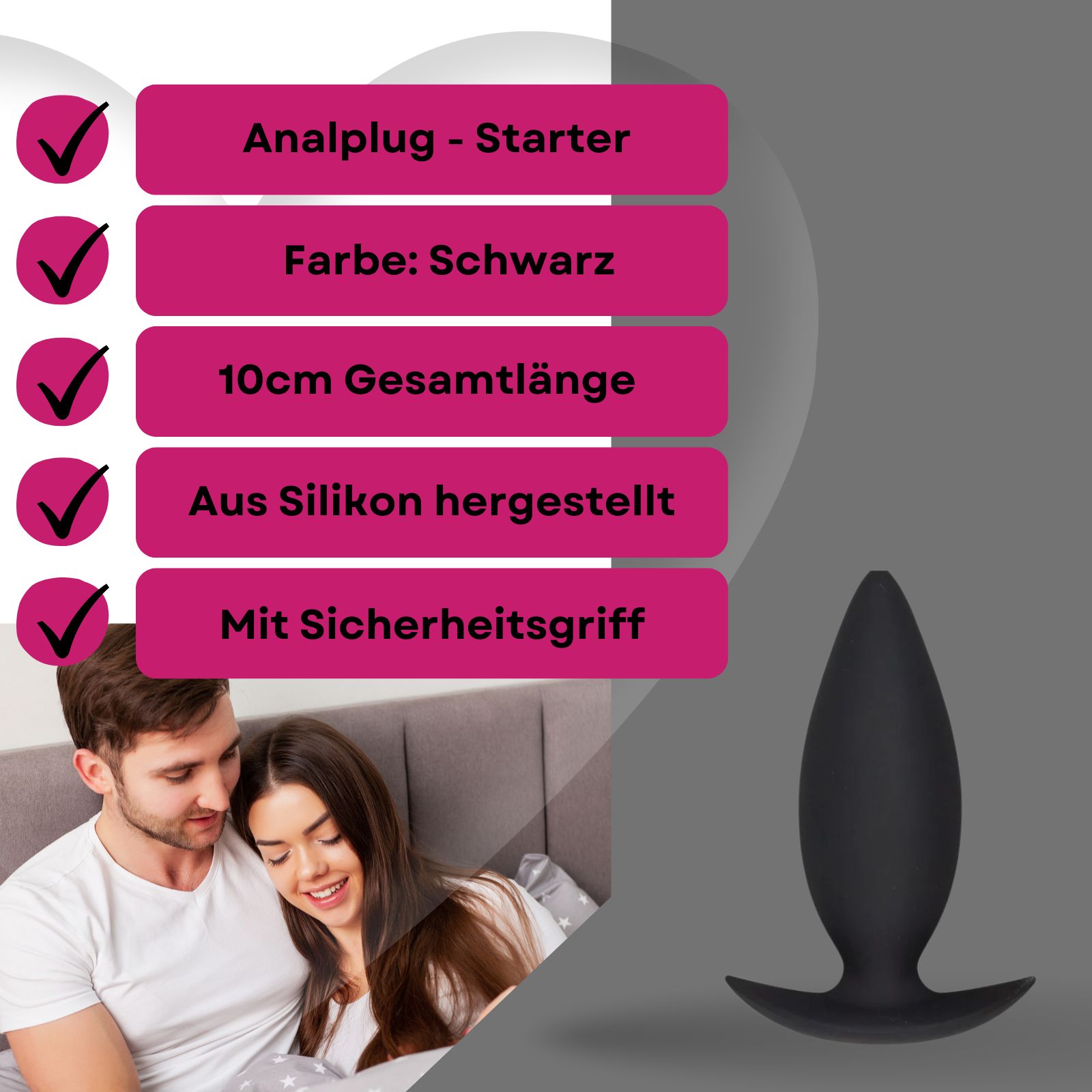 Analplug aus Silikon - Training "Advanced" - Lovelyness