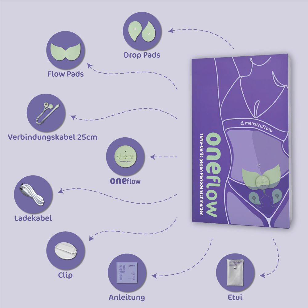 menstruflow ONEflow TENS-Gerät gegen Regelschmerzen