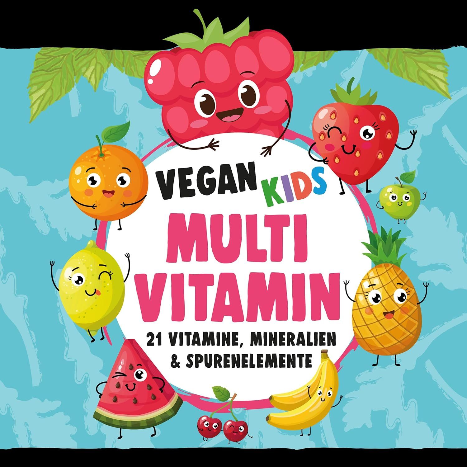 Zertifikate und Siegel für NatureCraft Vegan Kids Multivitamin, hergestellt in Deutschland.
