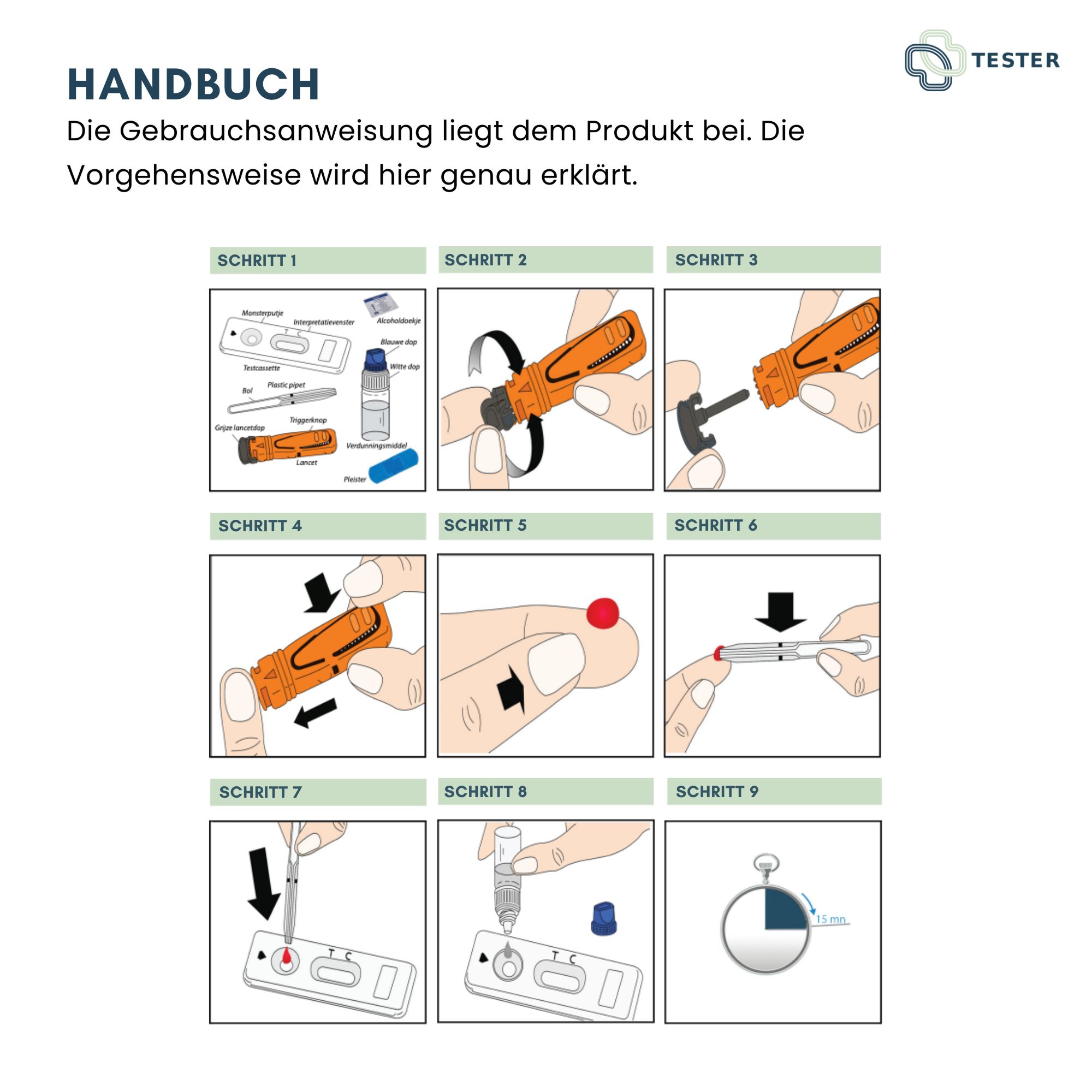 Gluten Test - Zöliakie Test - Glutenunverträglichkeit Selbsttest - The Tester