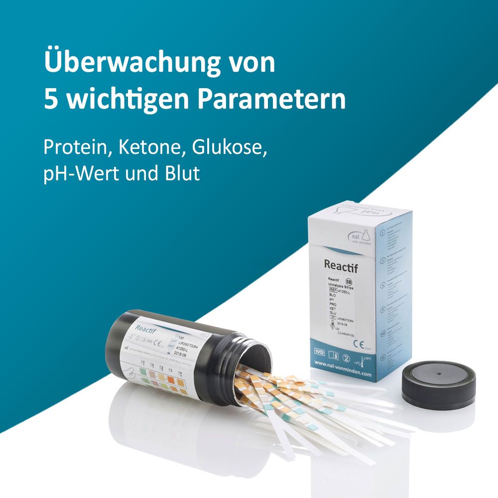 Reactif Gesundheitstest - Urin Teststreifen für 5 Parameter