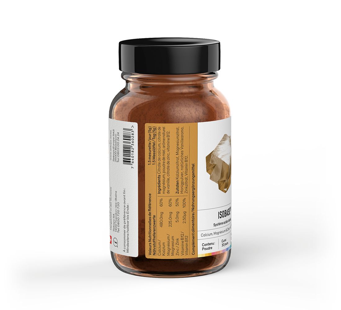 Sekoya Swiss - Isobase | Calcium, Magnesium & Zink + Vitamin B12 | Säure-Basen-Gleichgewicht