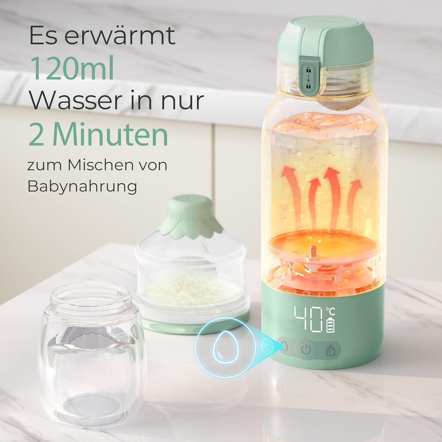 Momcozy MW05 Tragbarer Flaschenwärmer Baby